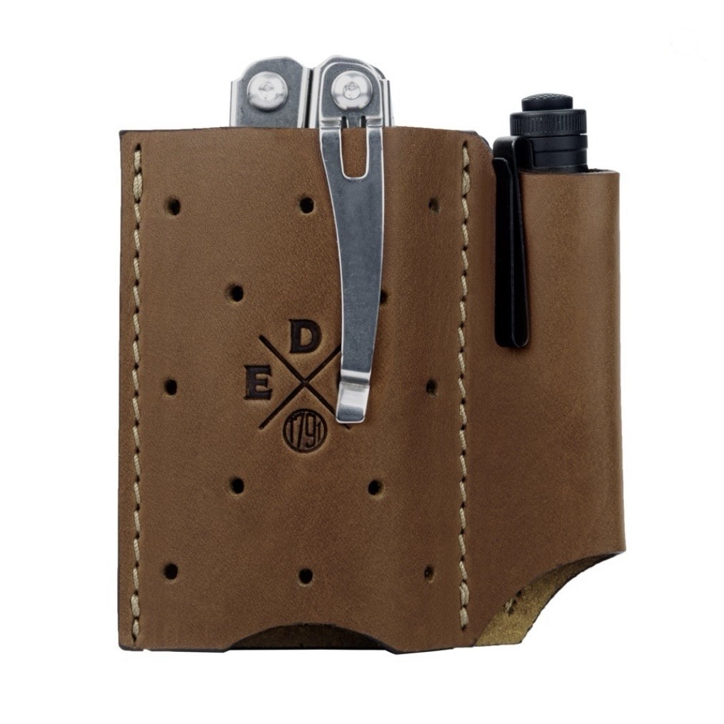 1791 EDC Pocket Duo Chestnut Brown Leather Pocket Organizer Multitool Wallet NEW