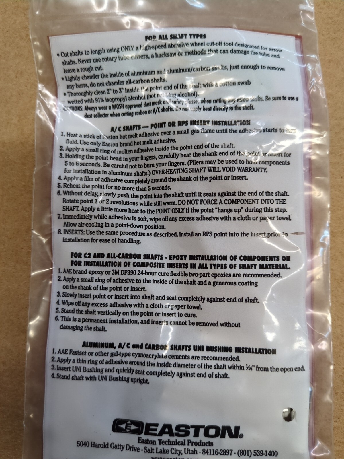 Inserts For Aluminum Arrows 1816