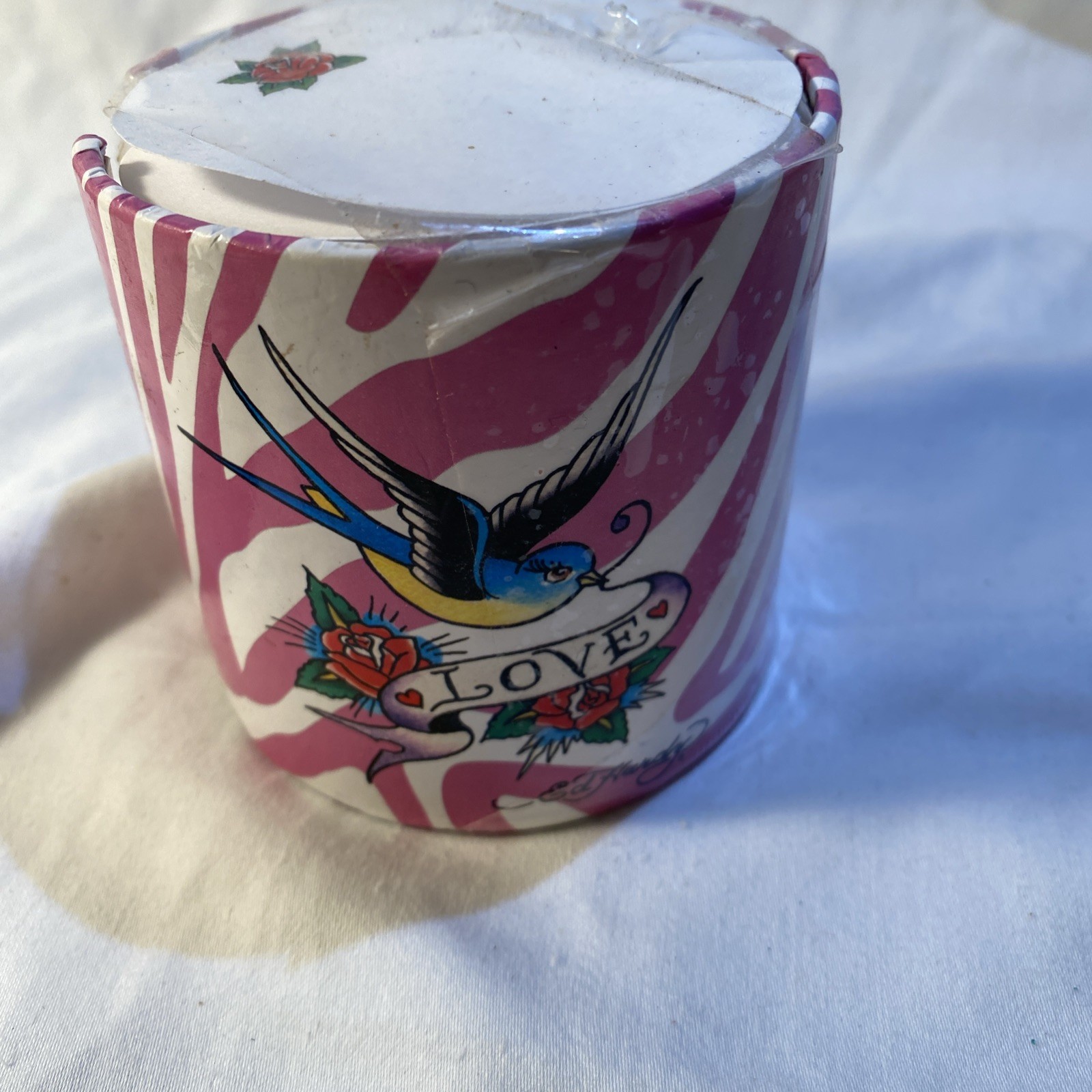 Ed Hardy Round Memo Sticky Note Pad Office Decor Supply Pink Love Tattoo 2012