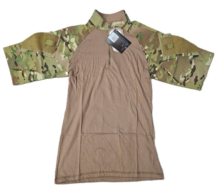 Tru-Spec Multicam 1/4 Zip Short Sleeve Combat Shirt Poly/Cotton Size SR 2508