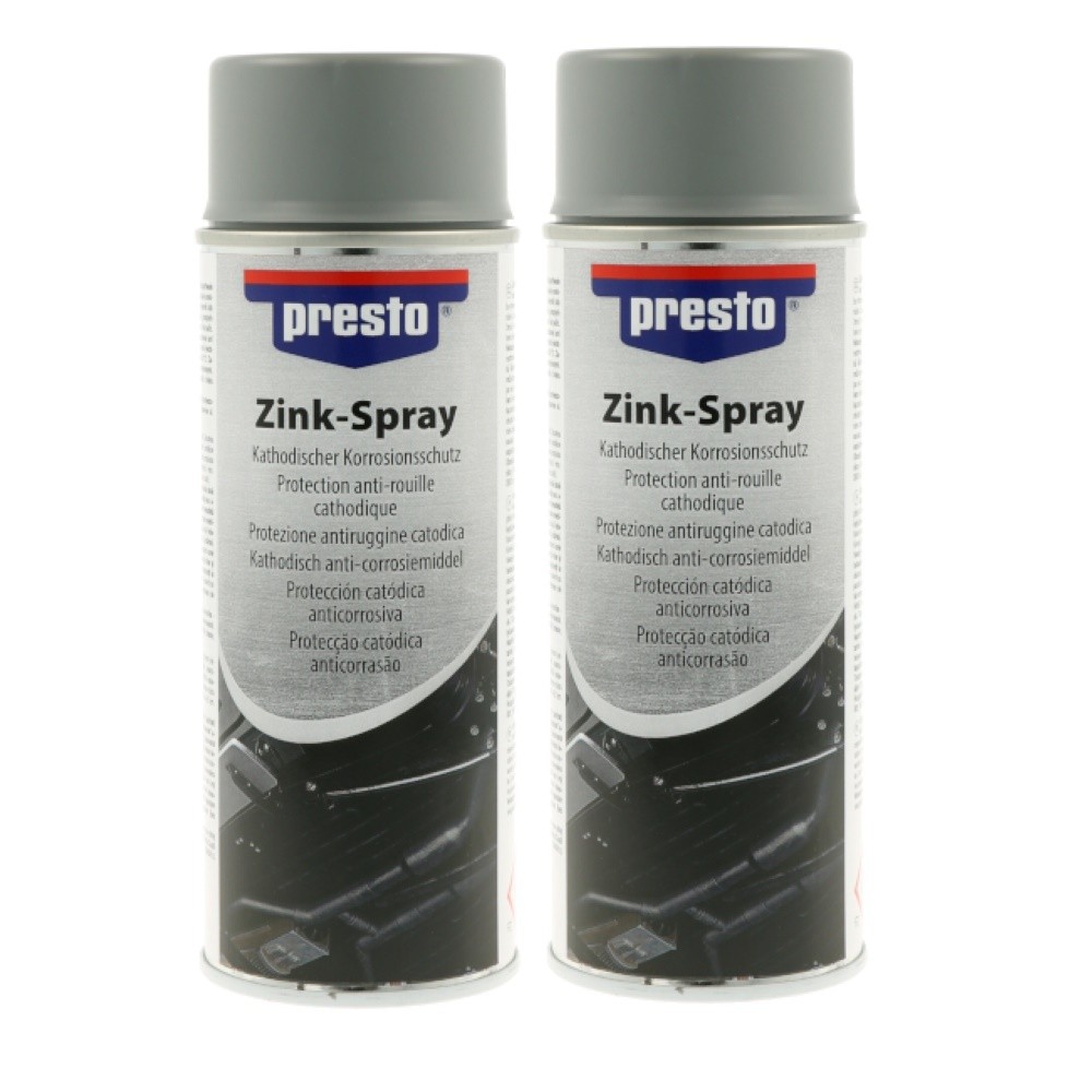 2x 400ml. Presto Zinc Spray