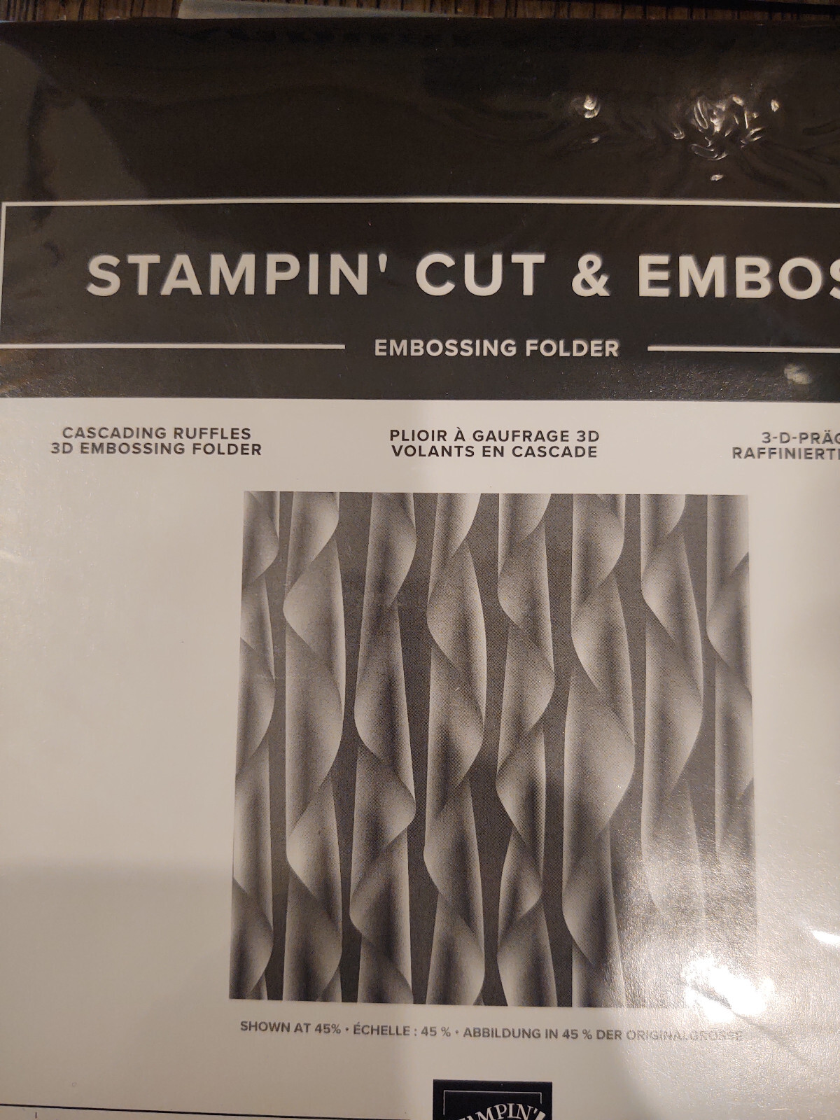 Stampin Up -  Cascading Ruffles 3D Embossing Folder - new