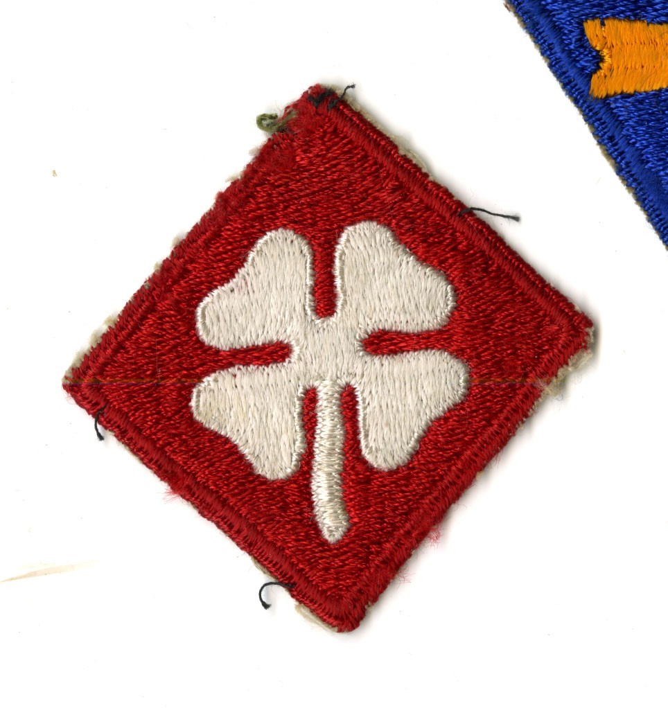 Fourth Army White Back Patch WWII Vintage Pearl Harbor Pacific Training