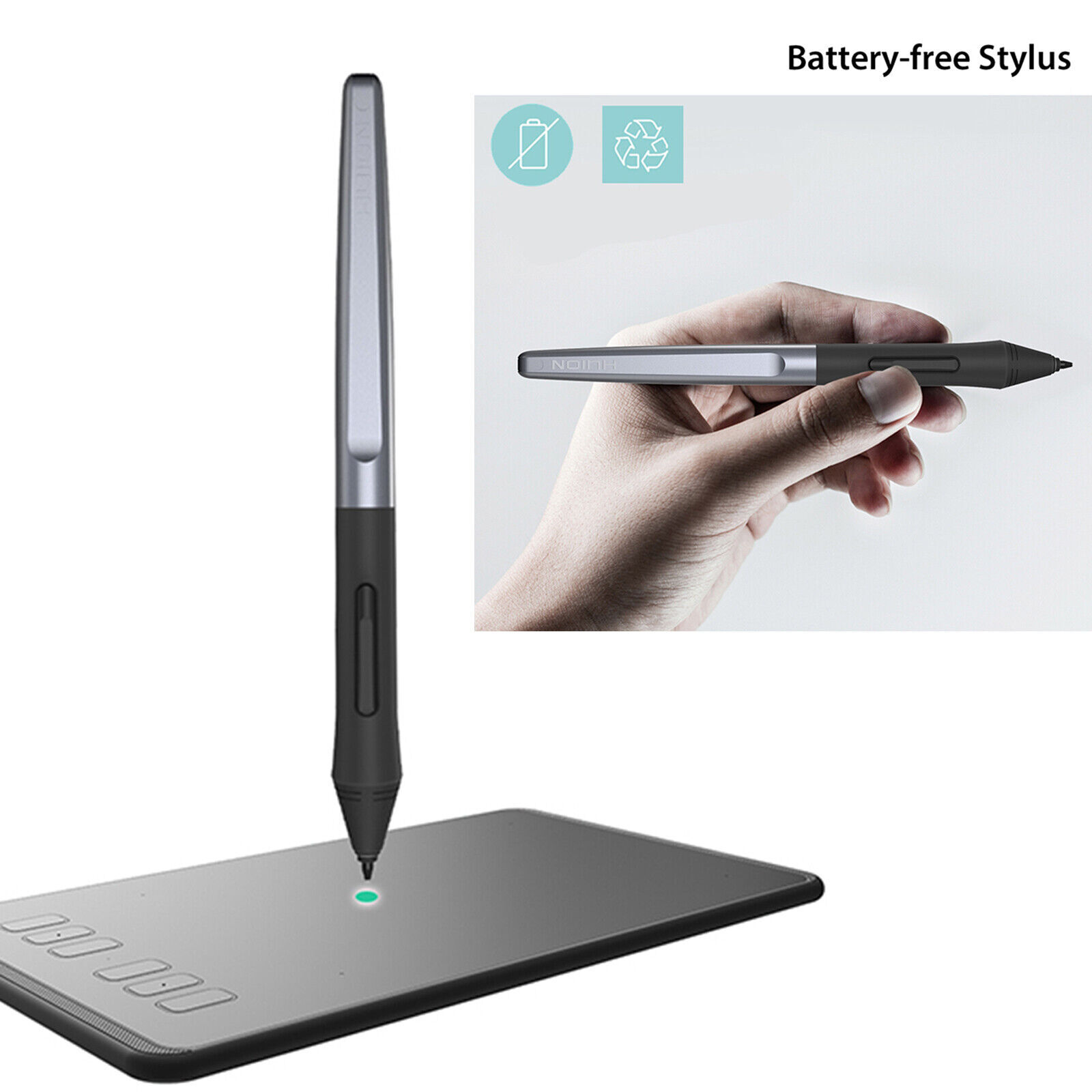 For Huion H640P/H950P/H1060P/H1161 PW100 Battery-free Pen Digital Stylus 8192