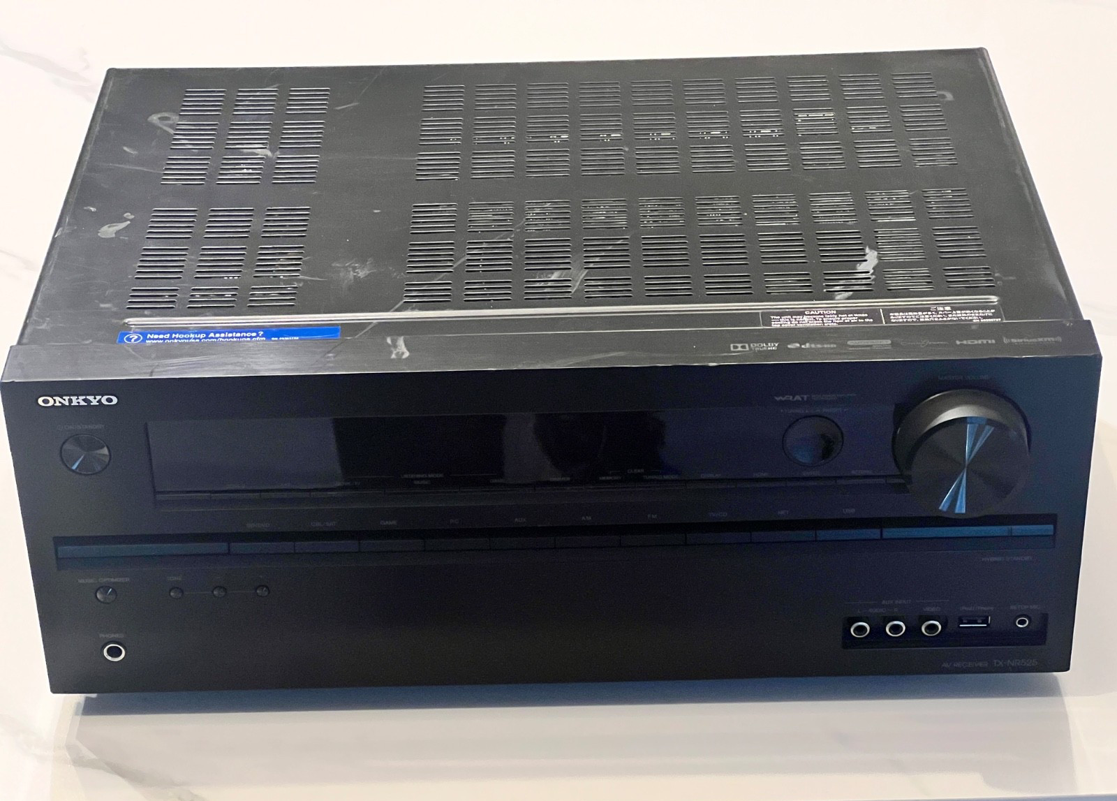 Onkyo TX-NR525 5.2-Channel Network Audio/Video Home Theater Stereo Receiver