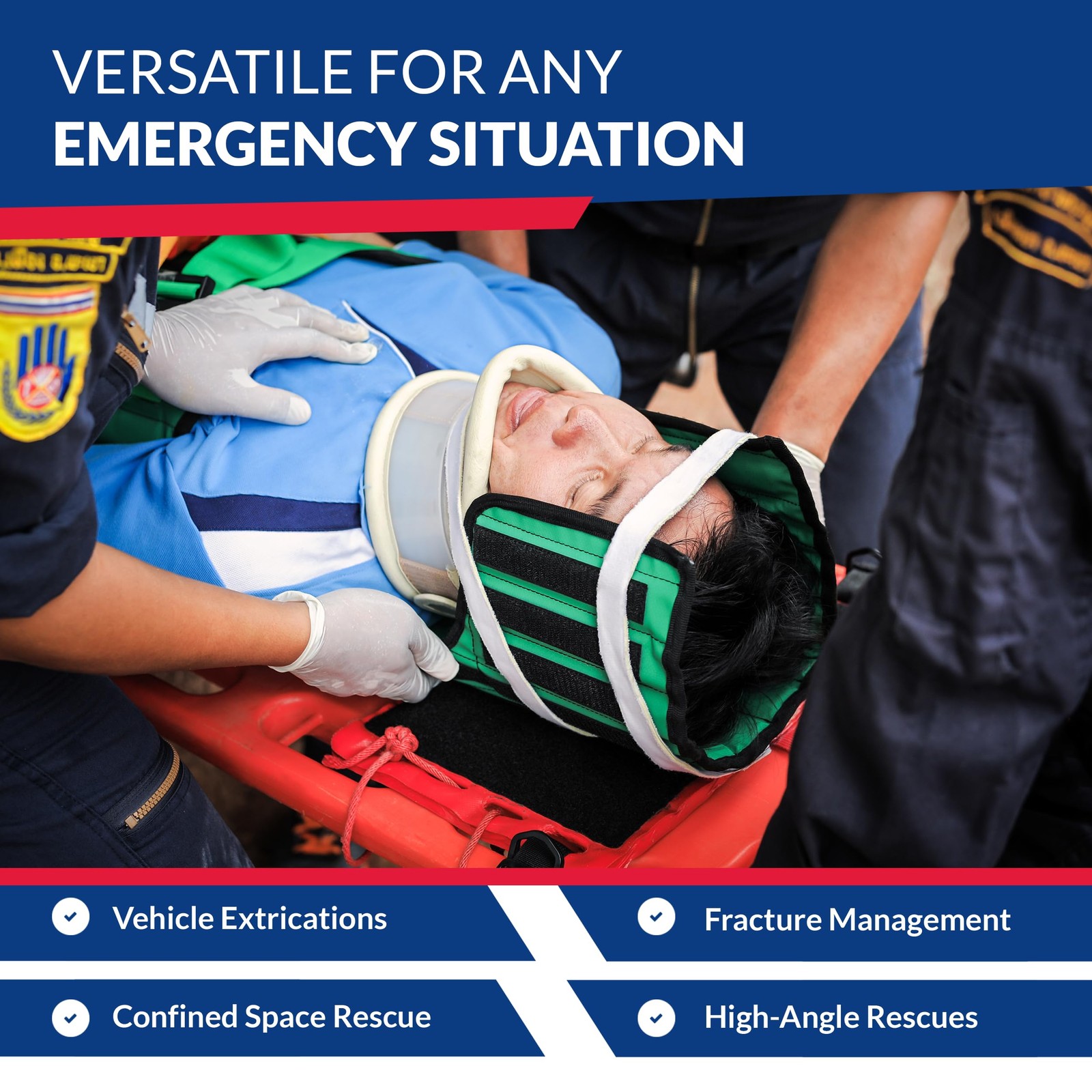 Extrication Device - Firefighter Extrication Jacket for Immobilizing Patients...