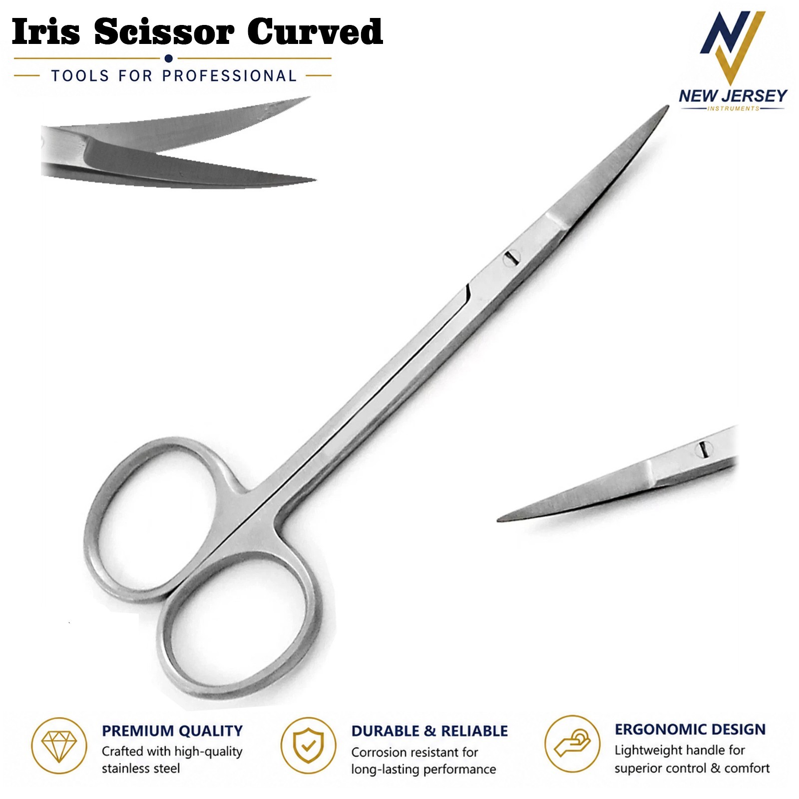 2 Pcs Surgical Suture Removal Kit Iris Scissors Adson Tissue Forceps CE