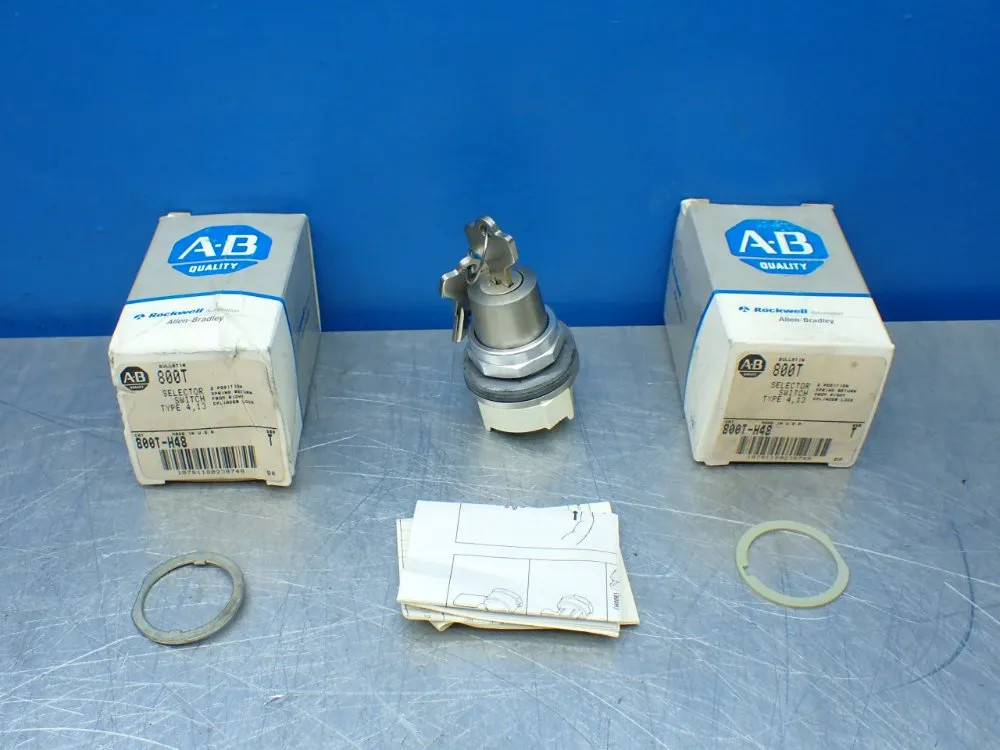 ALLEN-BRADLEY 800T-H48 2, SELECTOR SWITCHES, 2 POSITION CYLINDER LOCK  08250