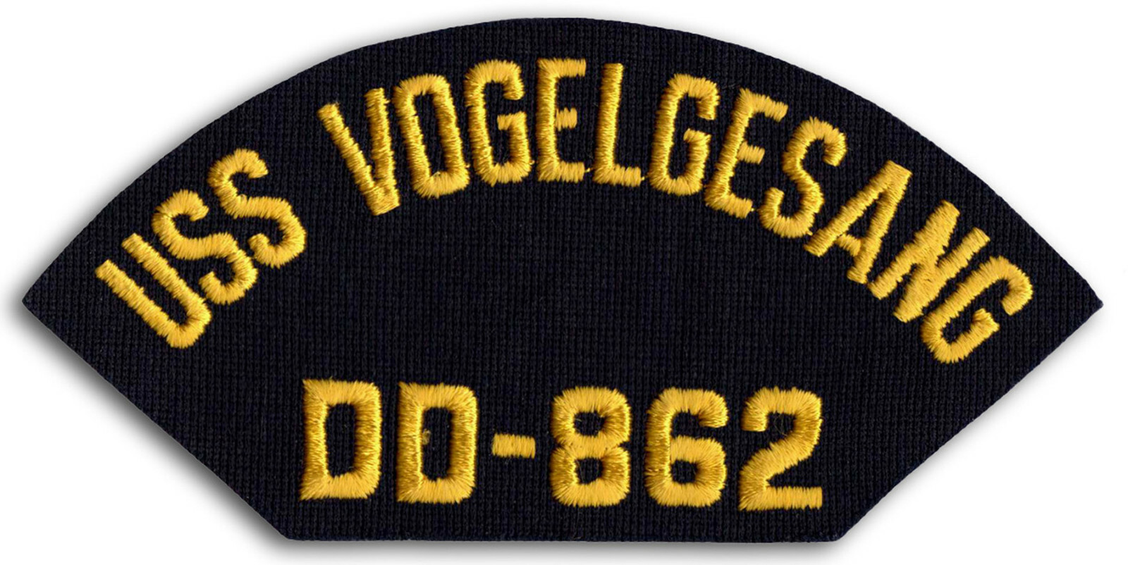 US Navy DD-862 USS Vogelgesang Gearing-class Destroyer Cap Patch Iron-On