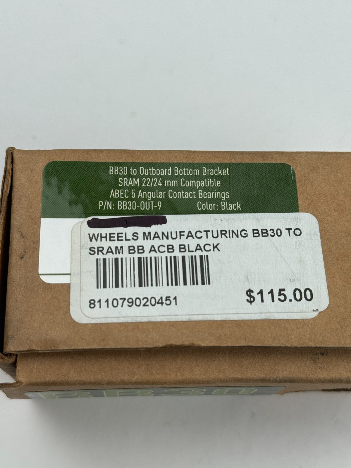 Wheels Manufacturing BB30 to Outboard Bottom Bracket BB30-OUT-9