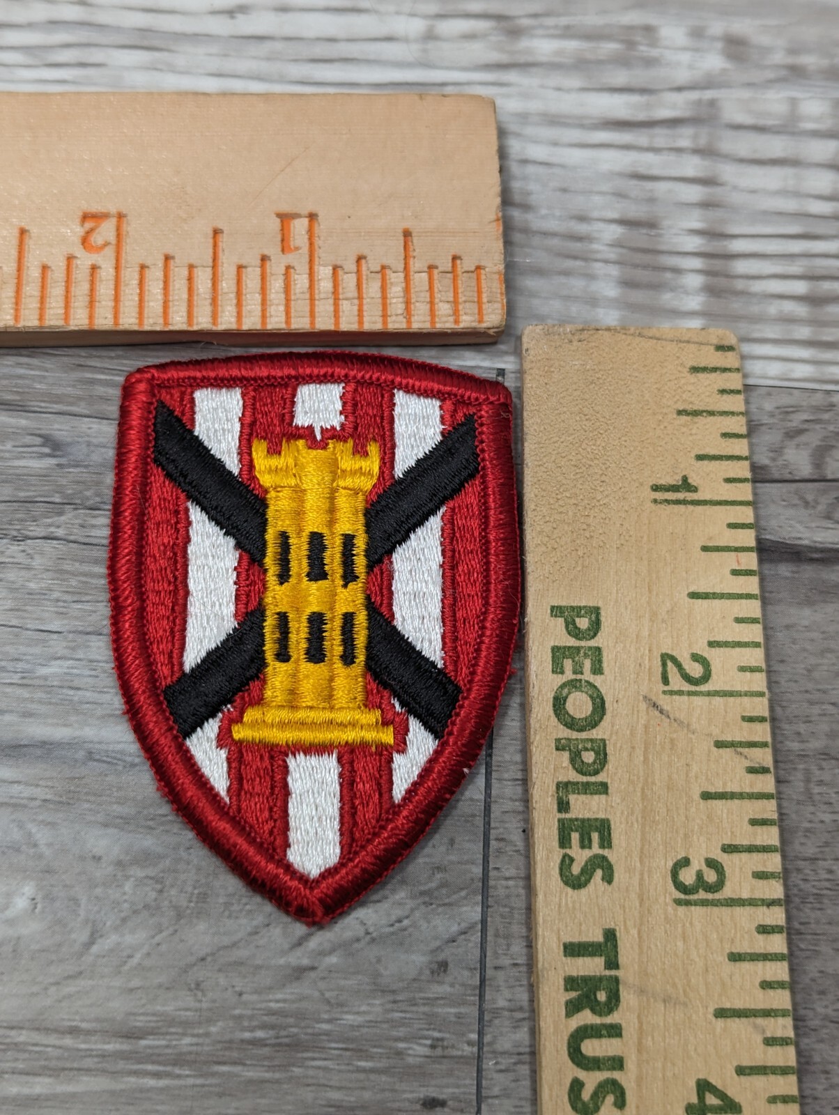 VIETNAM ERA U.S. ARMY 7TH ENGINEER BRIGADE 1st design CUT EDGES COLOR PATCH