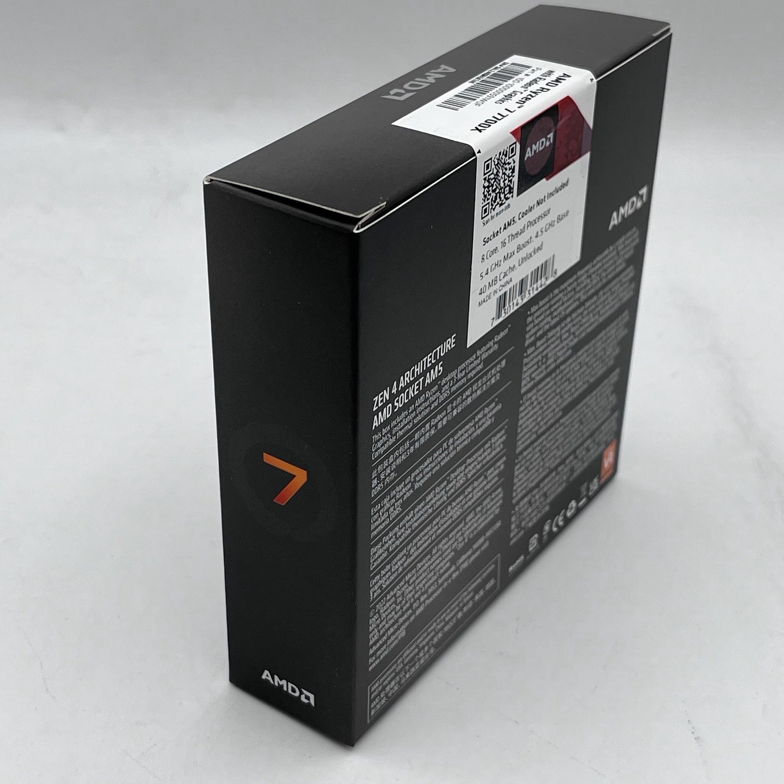 AMD Ryzen 7 7700X 8-Core, 16-Thread Unlocked Desktop Processor