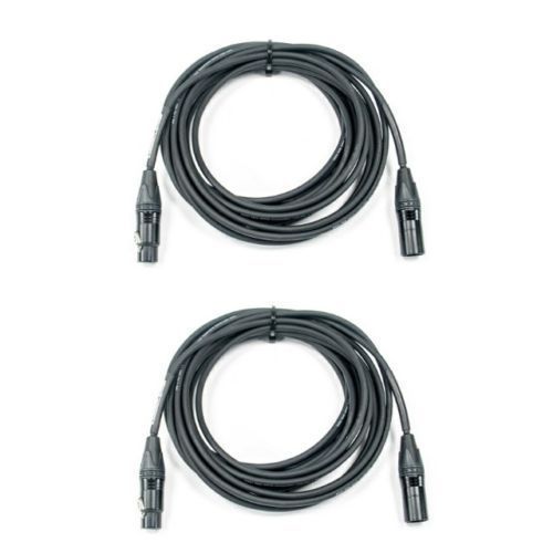 2 DMX 3-Pin 50 ft High Quality Hand Built Cables Neutrik Connectors Elite Core