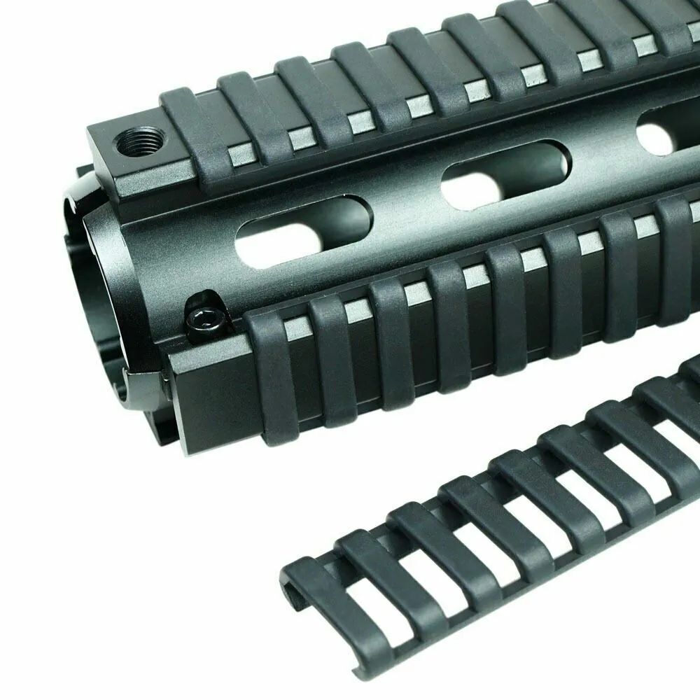 Low Profile Rubber Rifle Ladder Rail Panel Covers Heat Resistant Picatinny 8pcs
