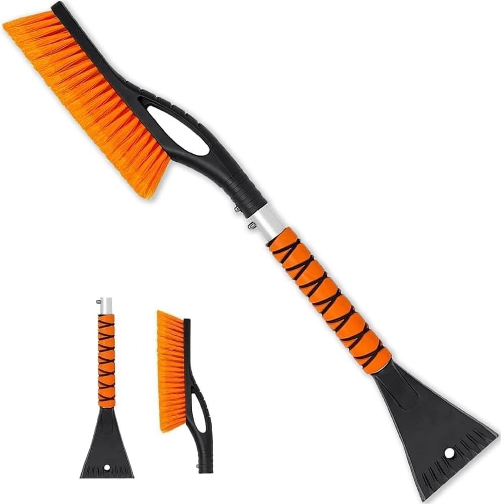 27 Inch, Ice Scrapers for Car Windshield, Detachable Snow Removal Tool with E...