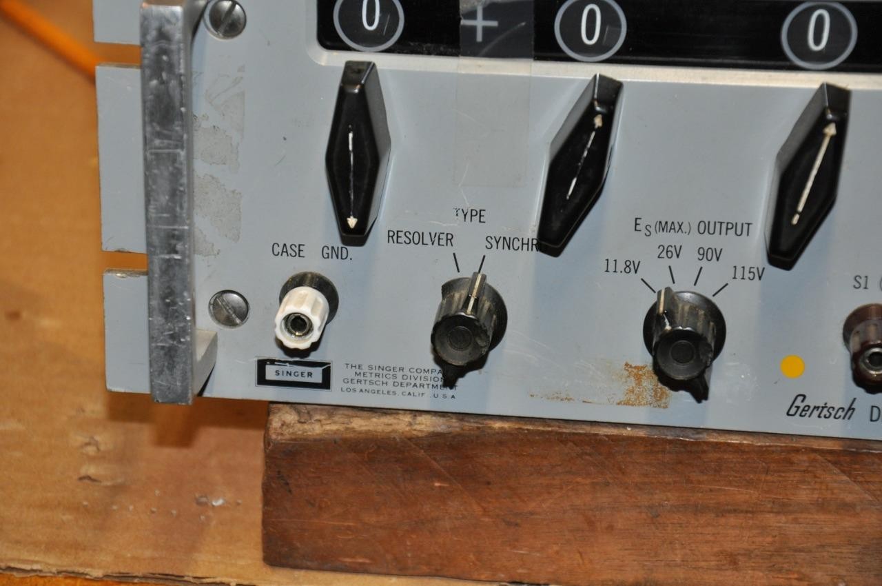SINGER GERTSCH DSRS-5R Decade Synchro Resolver Standard 400Hz