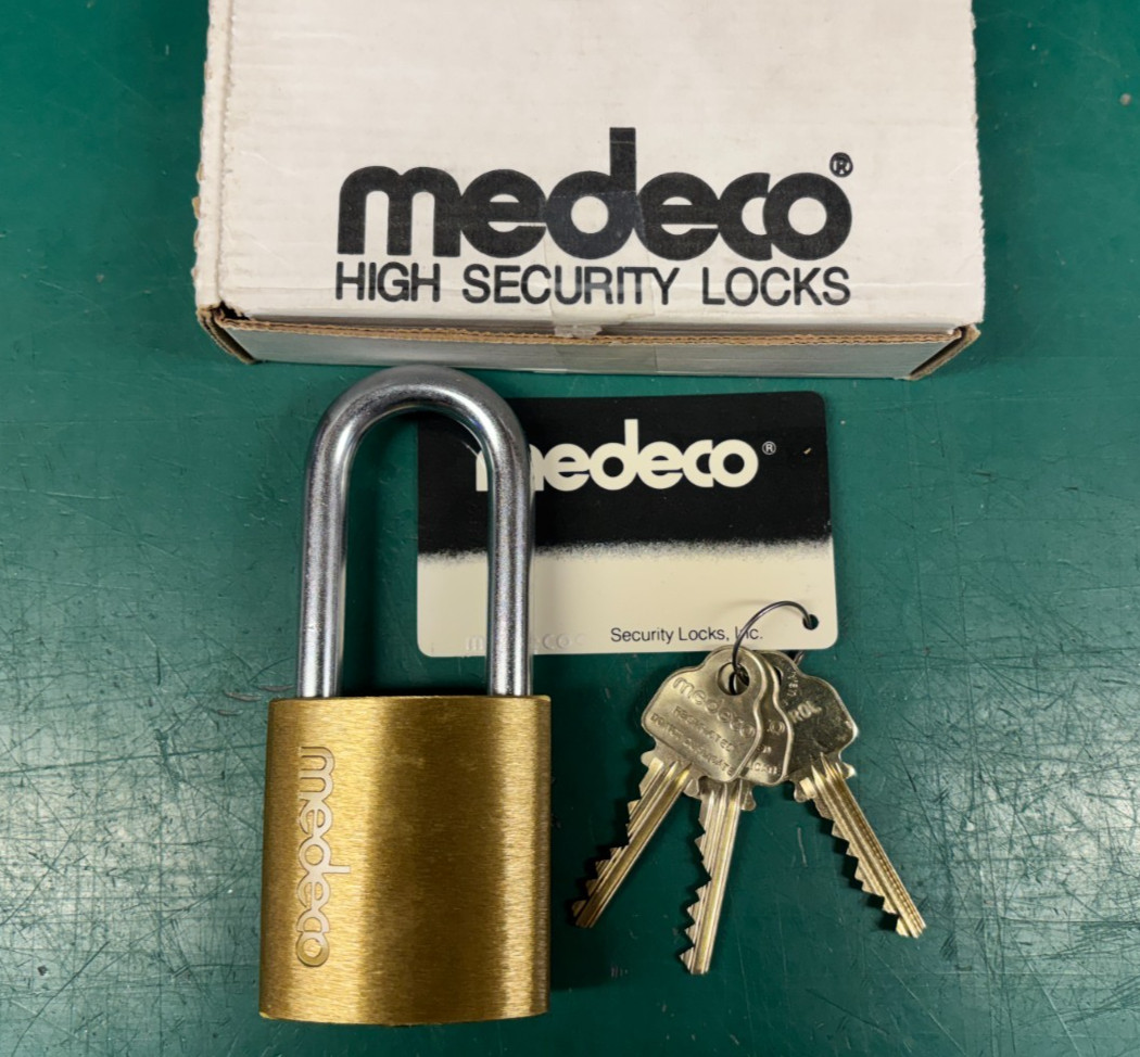Medeco High Security LFIC 50 Series Brass Padlock - Locksport