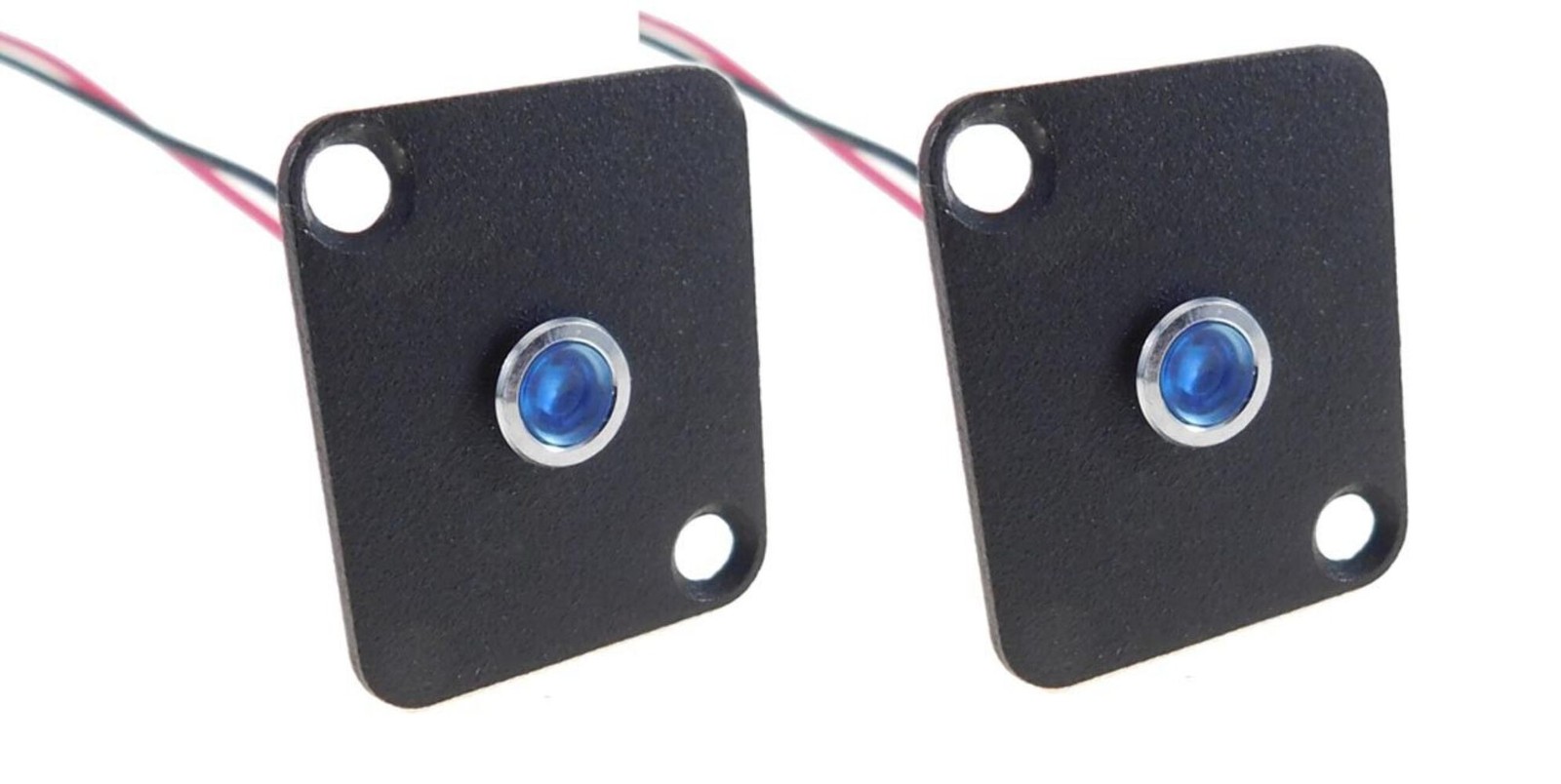 2 Pack Procraft D-Plate With 6mm 115v LED Indicator Lamp Blue D-6ZSD.X-115-B