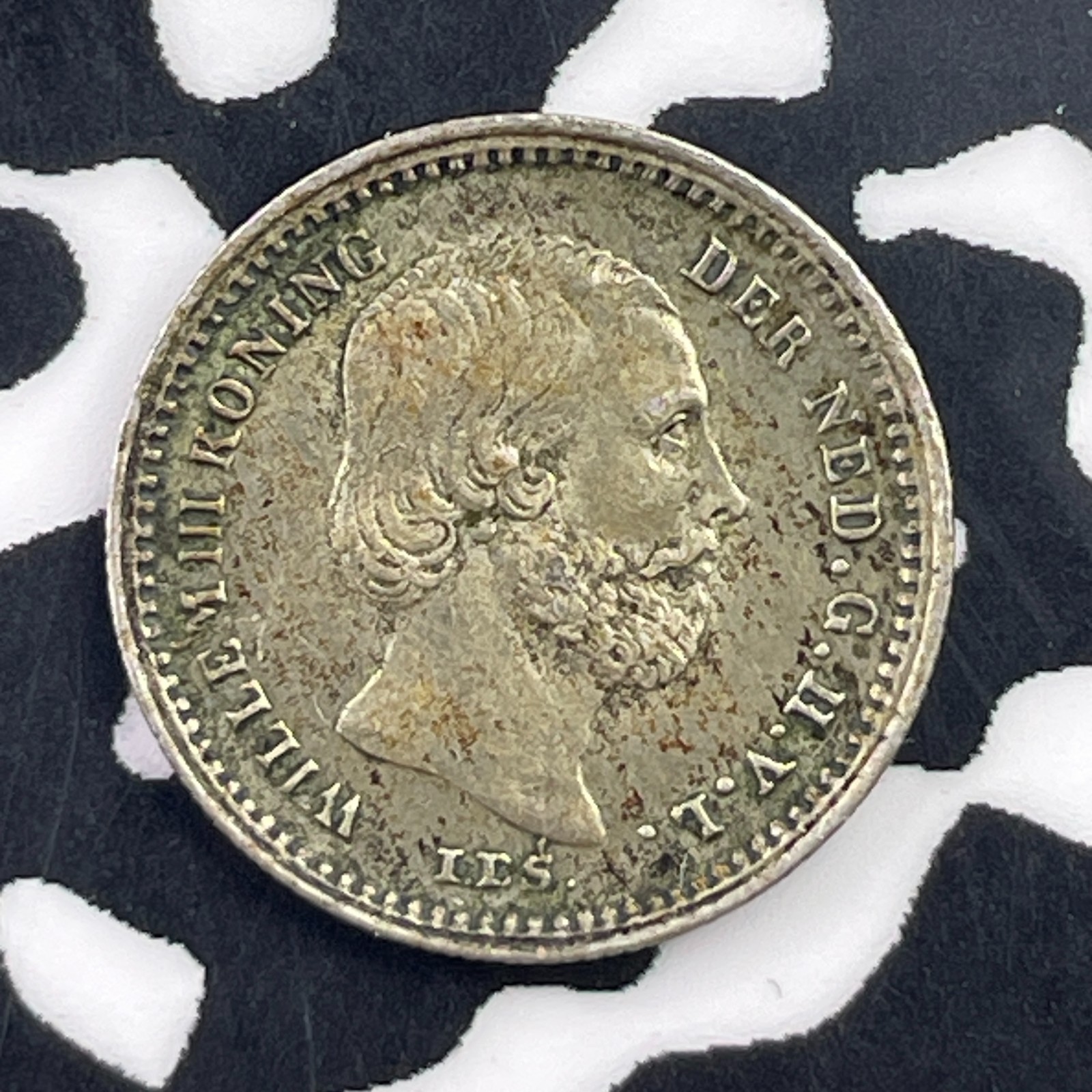 1879 Netherlands 5 Cents Lot#C2017 Silver! Nice!