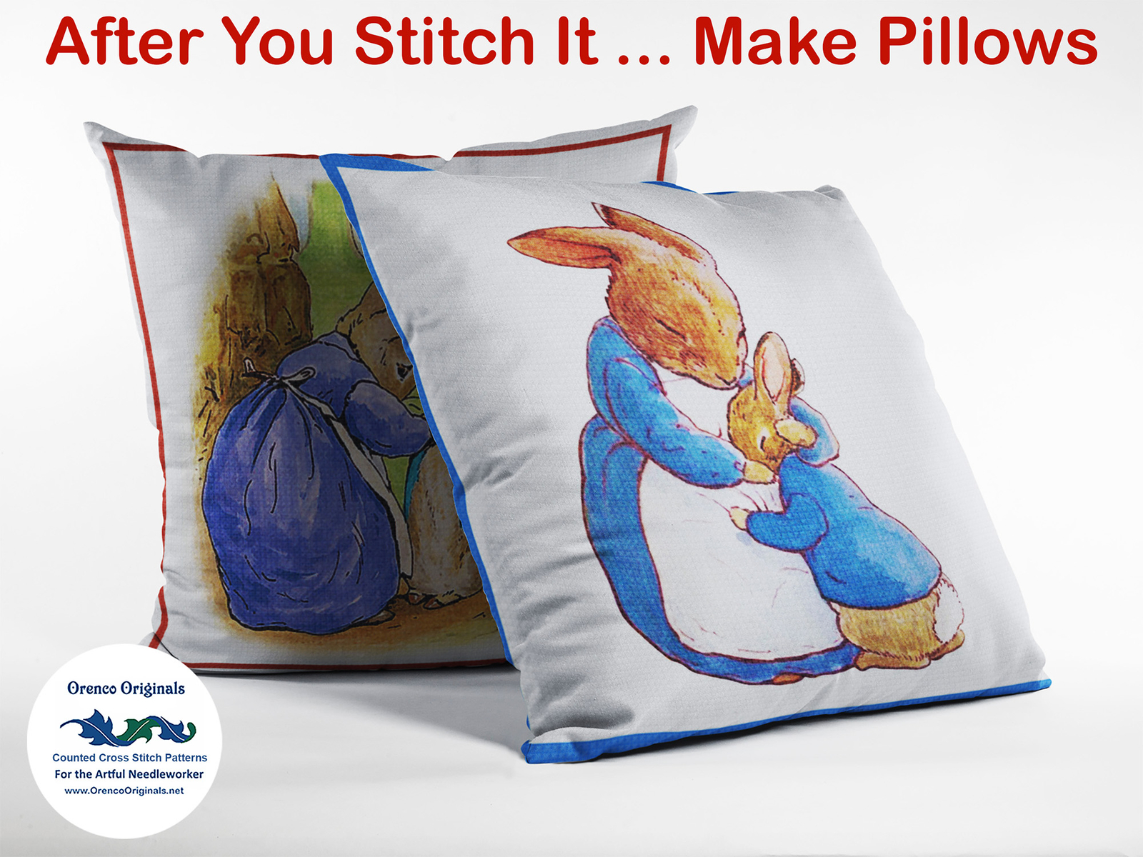 Beatrix Potter Peter Rabbit Hiding Counted Cross Stitch Chart Pattern