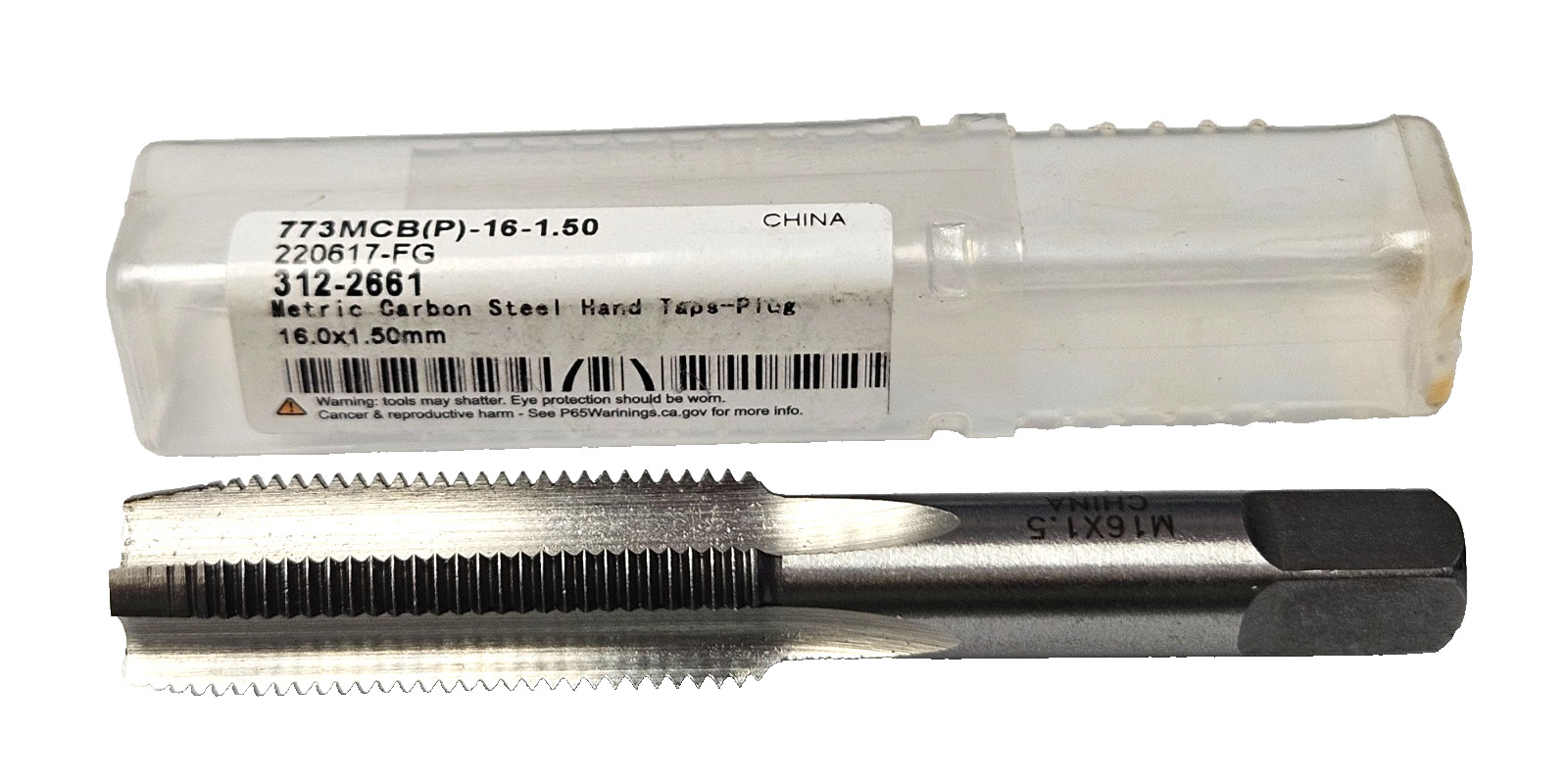 M16 X 1.5 Plug Hand Tap A1 422-16150 RH CS 4FL 16MM X 1.5 Metric