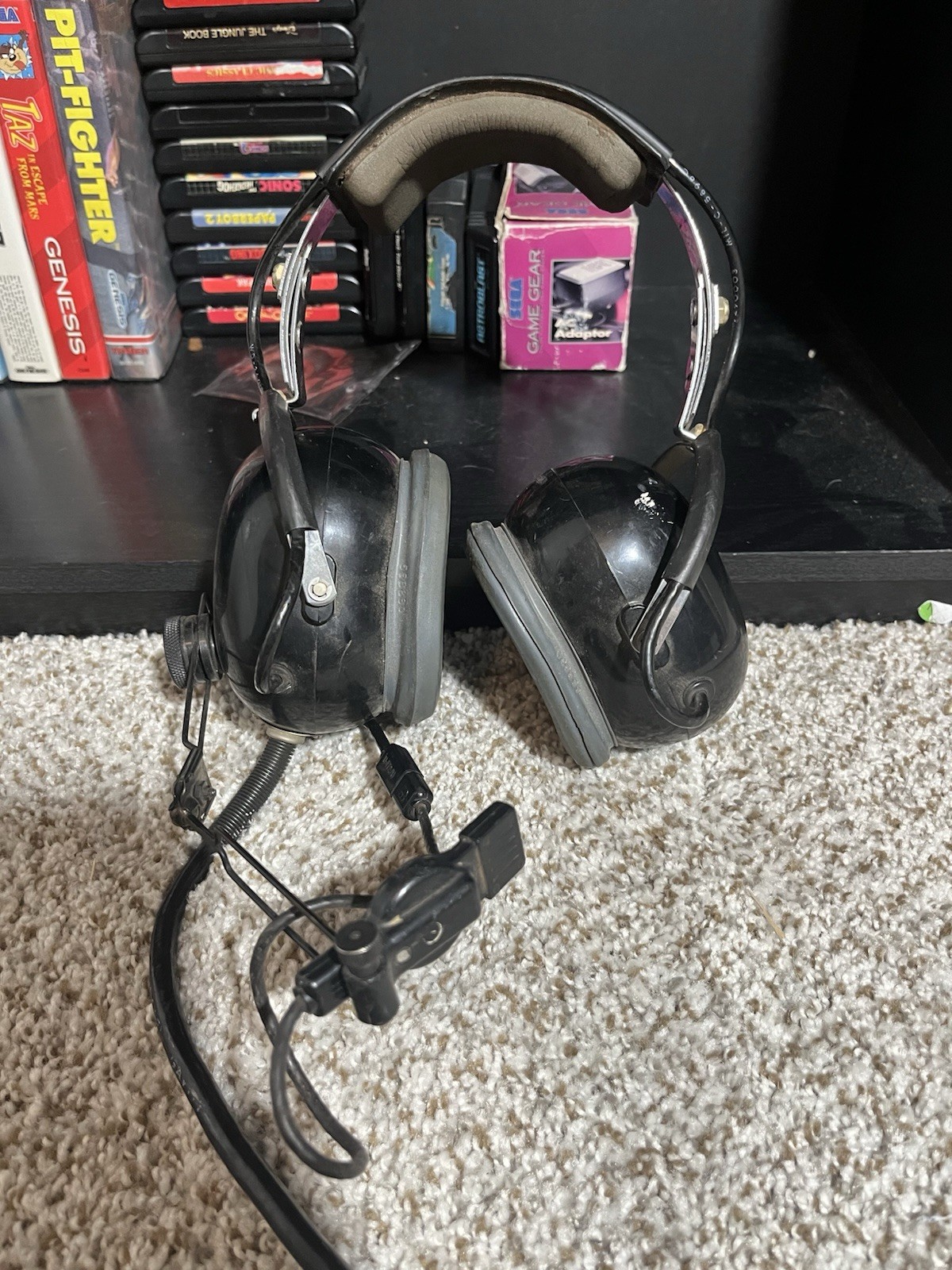 David And Clark Headset H-133c/a1c Headset UNTESTED air Force Pilot Headphones
