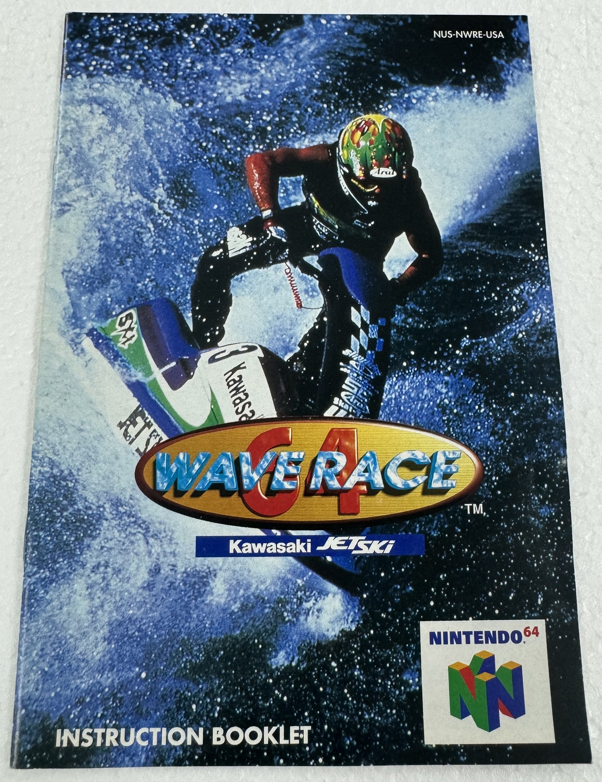 Wave Race 64 (Nintendo 64, 1996) Instruction Booklet ONLY