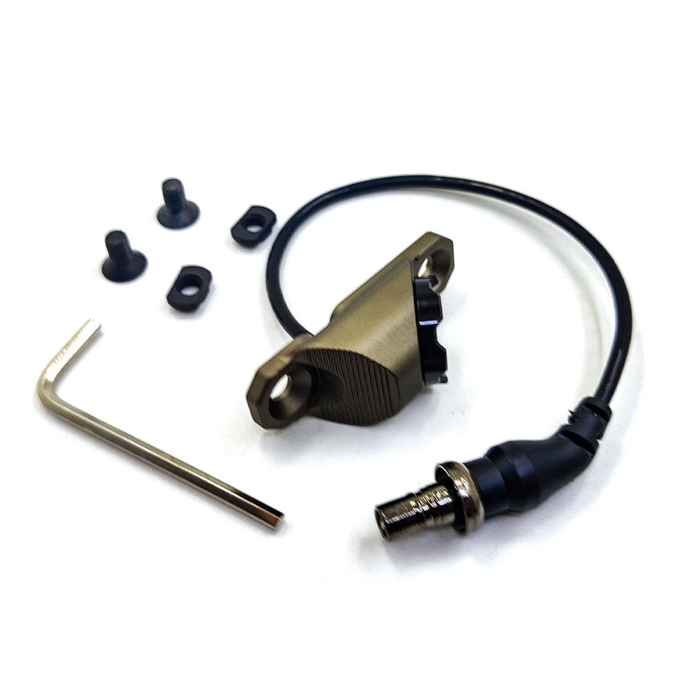 Airsoft Hot Button M300/M600 Flashlight Remote Control Switch For Mlok Keymod