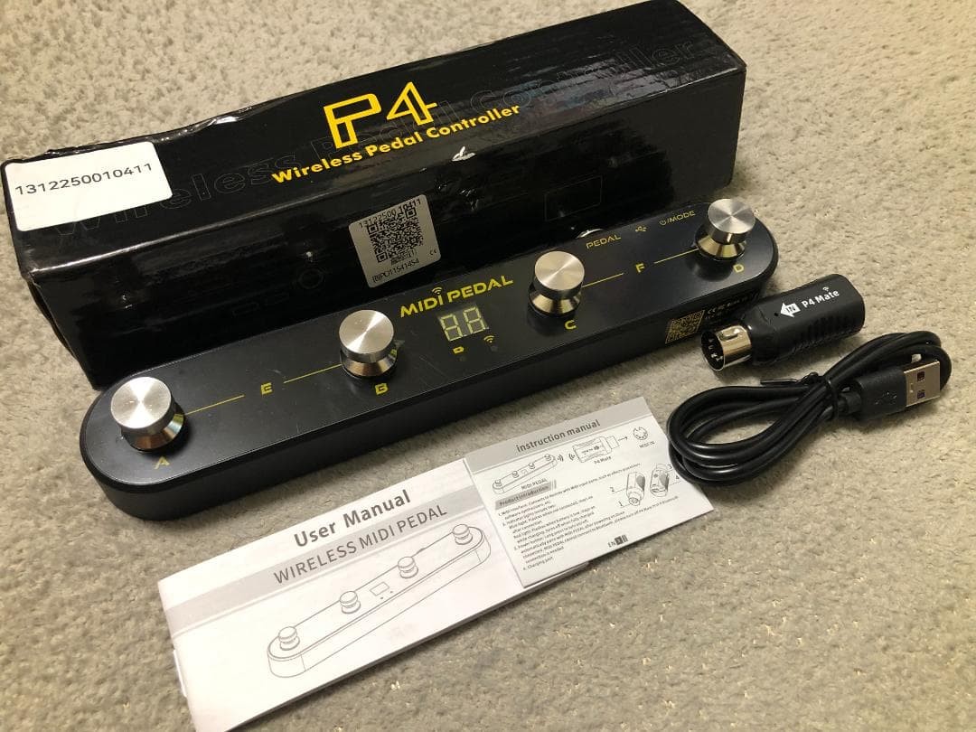 Wireless Pedal Control MIDI PEDAL P4 Excellent
