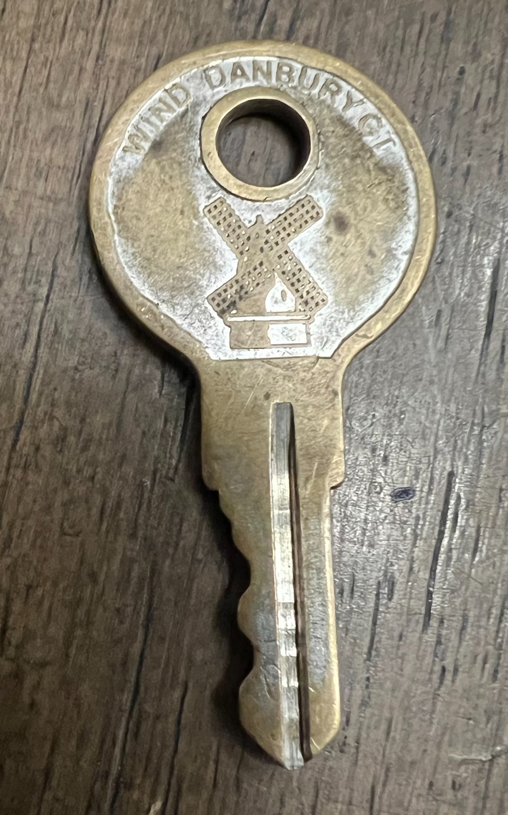 Original WIND Danbury CT  Key w/Windmill Logo