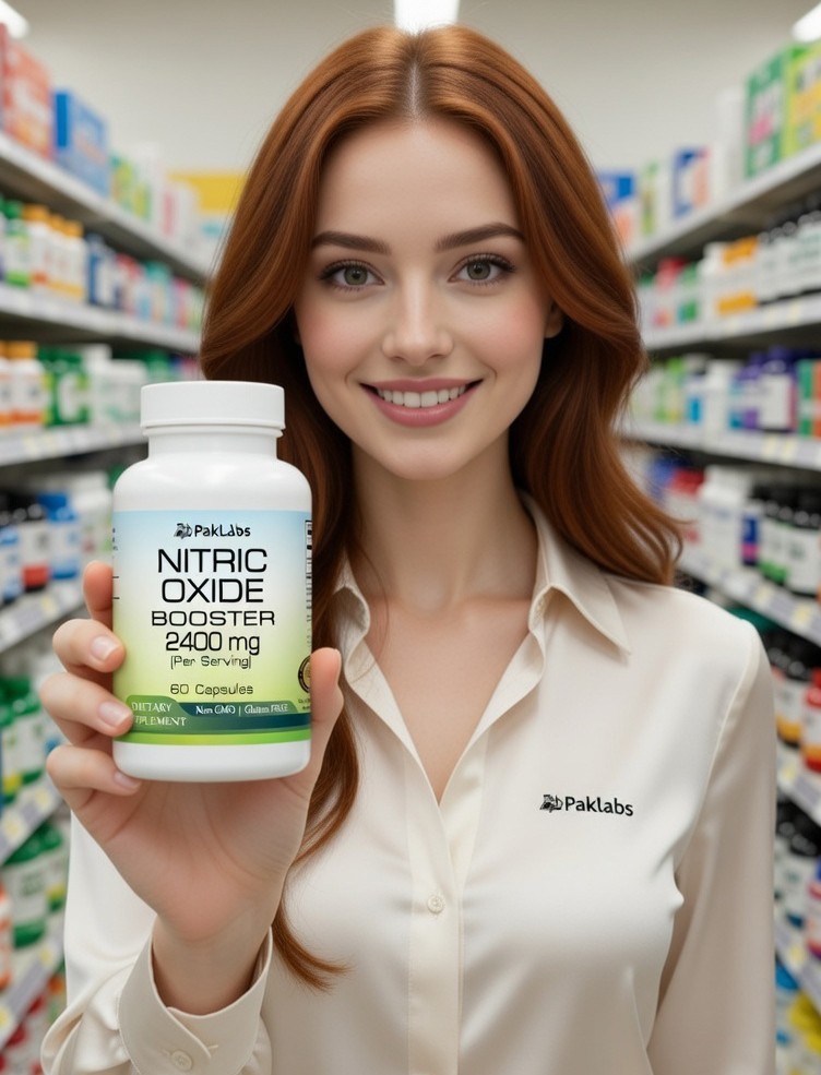 Nitric Oxide Booster 2400mg capsules serving - USA Deal .