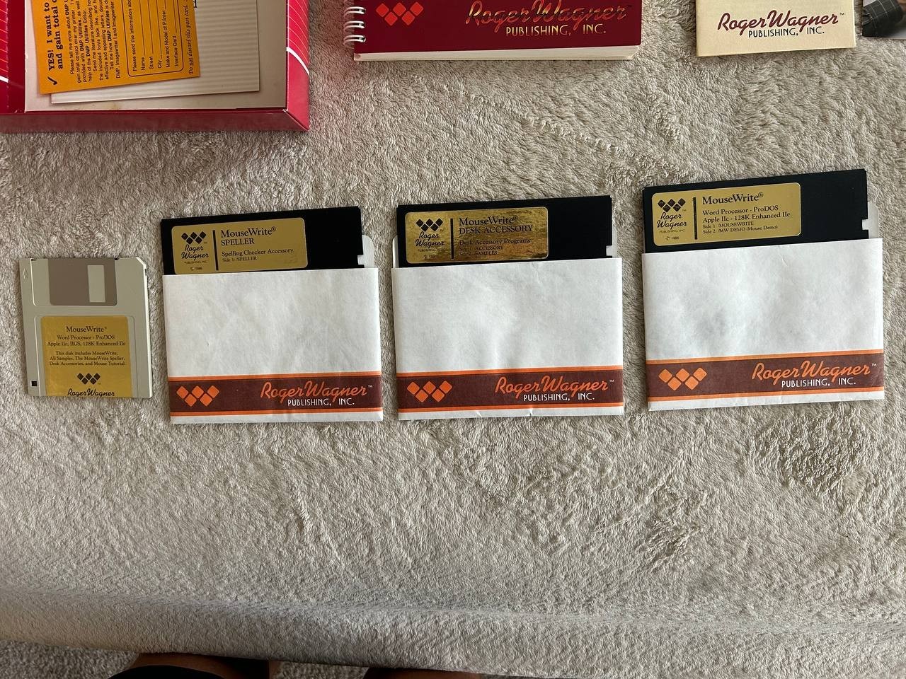 Macintosh MouseWrite Word Processor for Apple IIc IIGS IIe. Software 1985-86 #1