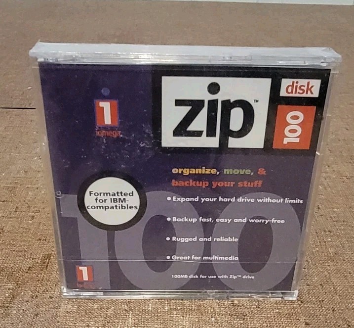 Iomega Zip 100 MB Disk IBM Formatted ZIP Disk (New)