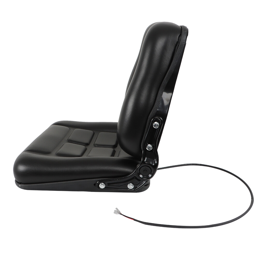 Fold Down Tractor Forklift Seat Excavator with Adjustable Angle Back Universal