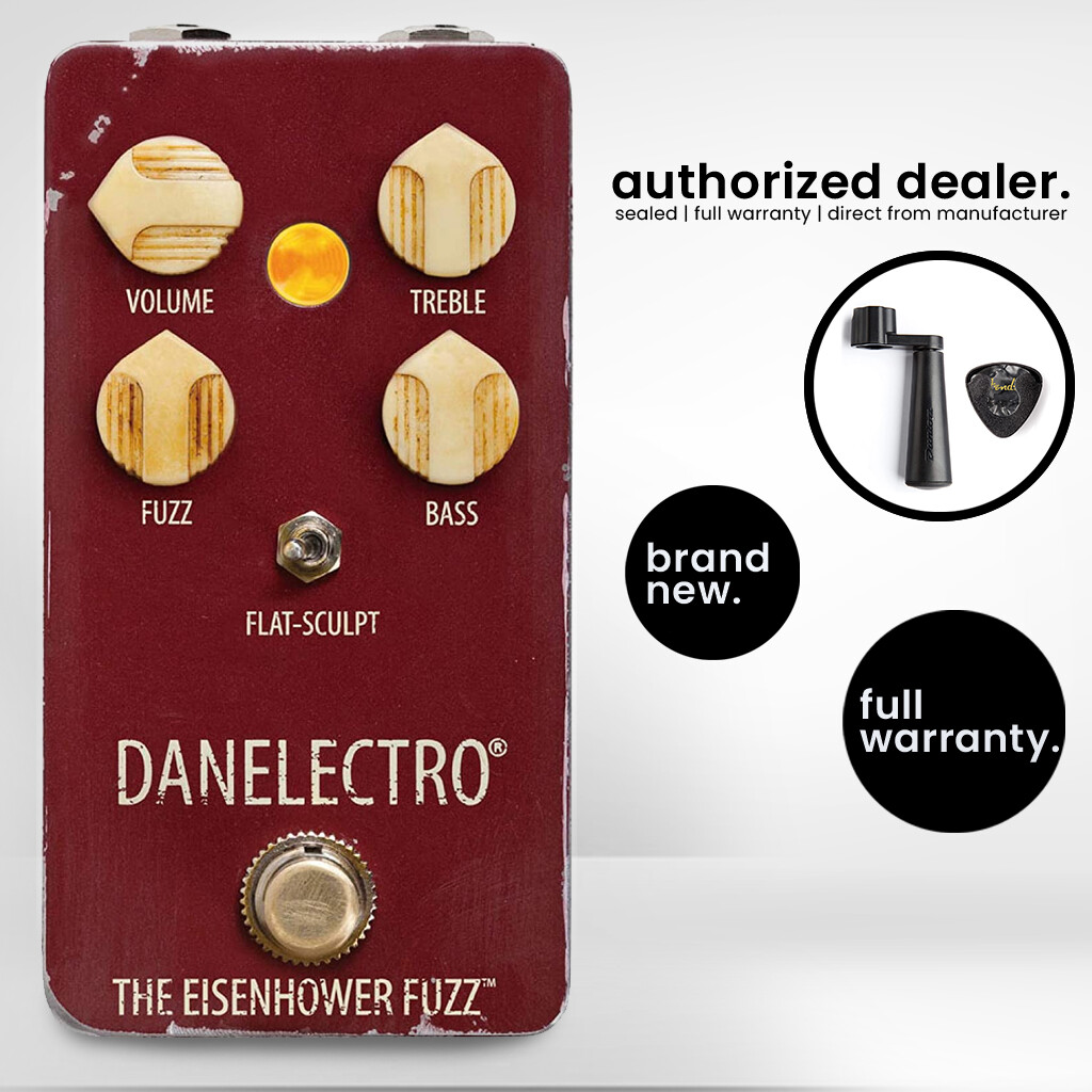 Danelectro The Eisenhower Fuzz Guitar Effects Pedal w/ String Winder & Picks