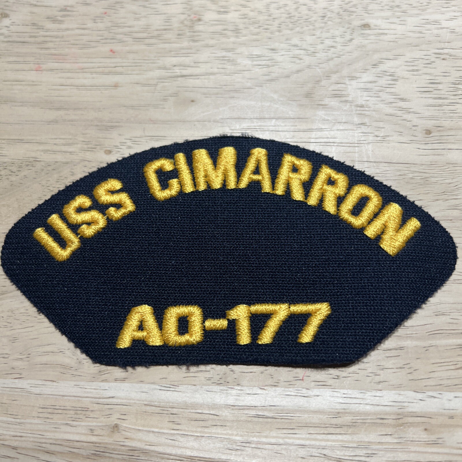 NEW RARE US Navy USS Cimarron AO-177 Embroidered Cap Jacket Military Patch