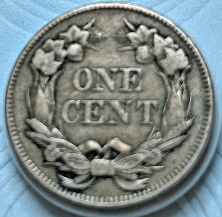 1857 Nice Old Flying Eagle, Red-Brown, Full Feather Very Nice Condition - B19-1