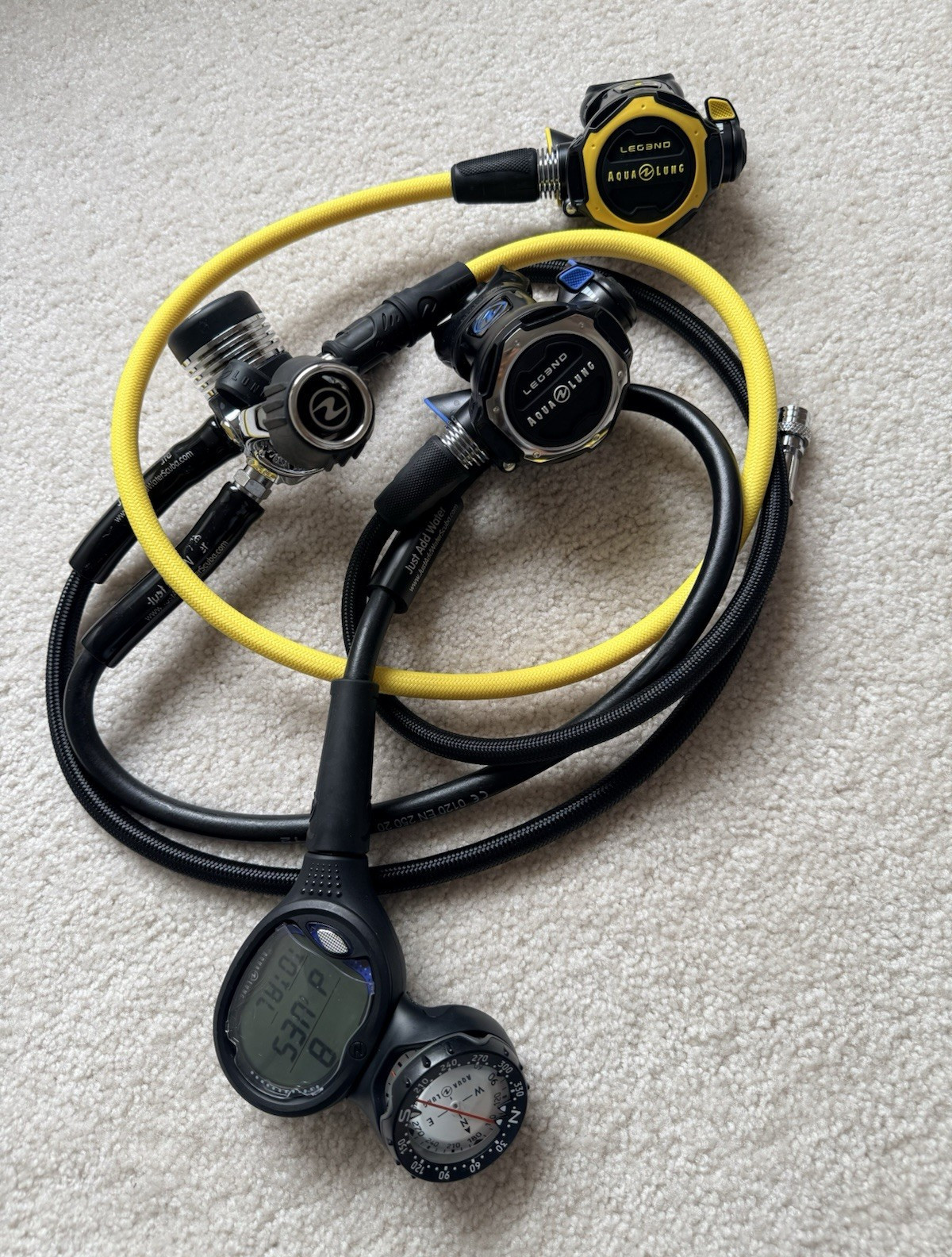 Aqua Lung Legend Regulator, Octopus & Computer I550C Compass