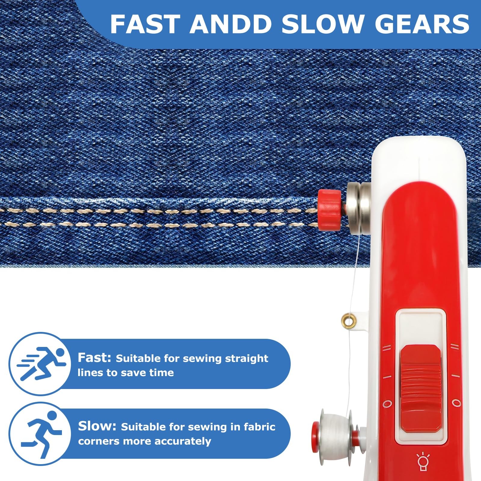 Portable Handheld Sewing Machine, Mini Sewing Machine for Beginners