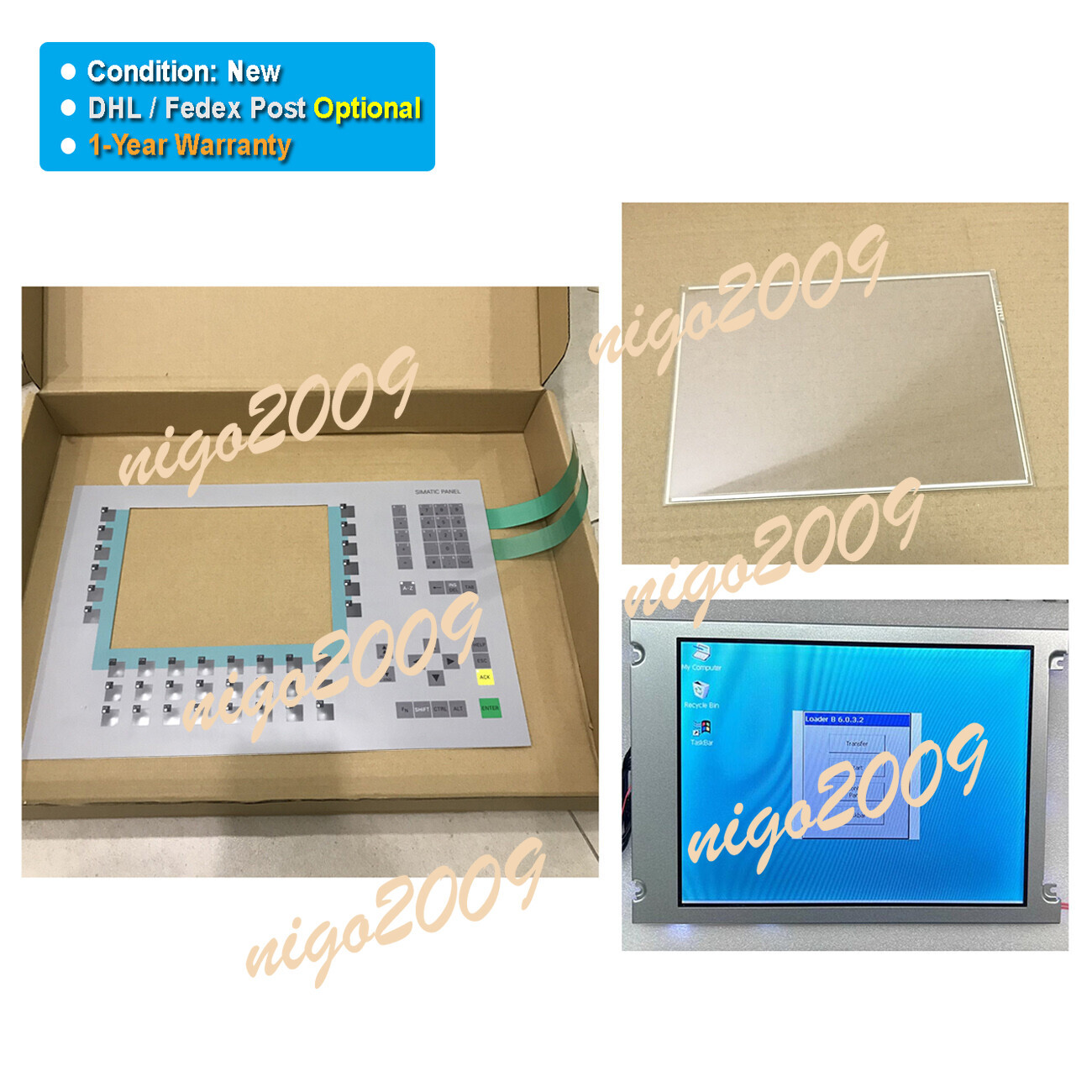 Membarne LCD Display Panel Fit for SIEMENS OP270 KEY-10 CSTN 6AV6542-0CC10-0AX0