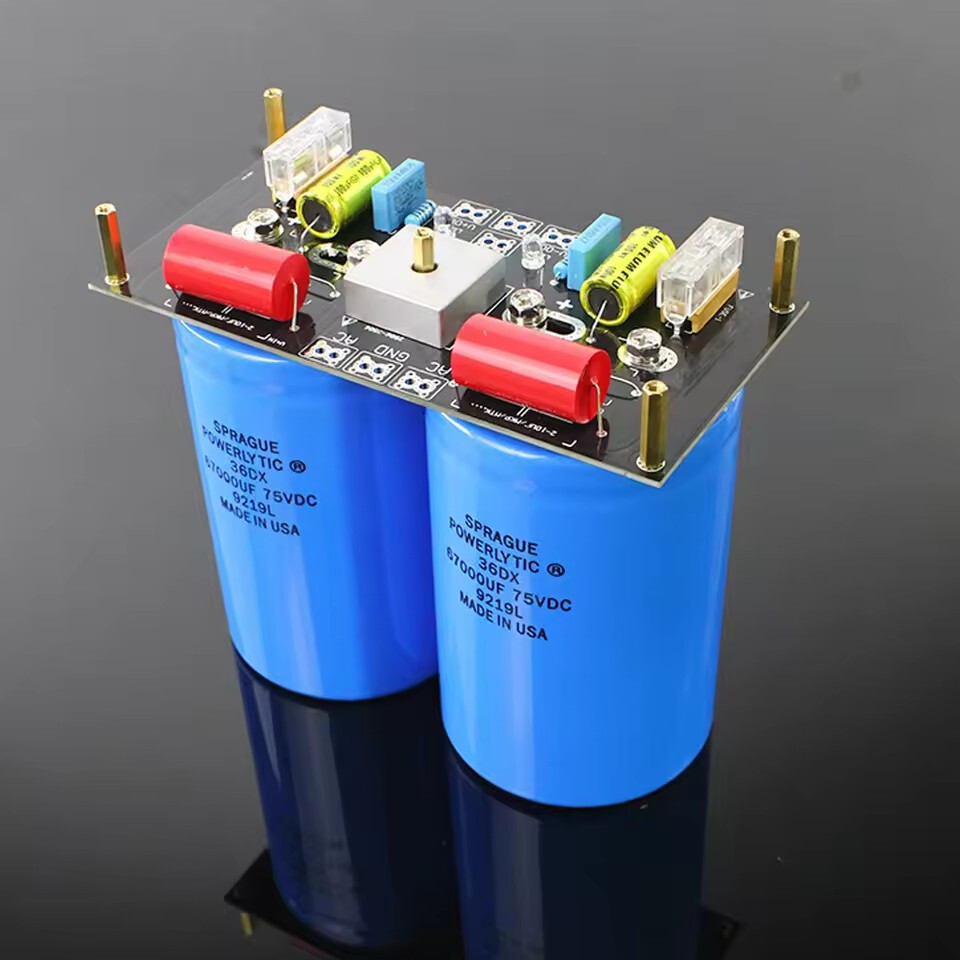 90*77mm 75V 67000UF X2 Rectifier Filter Capacitor Board Amplifier Power Board