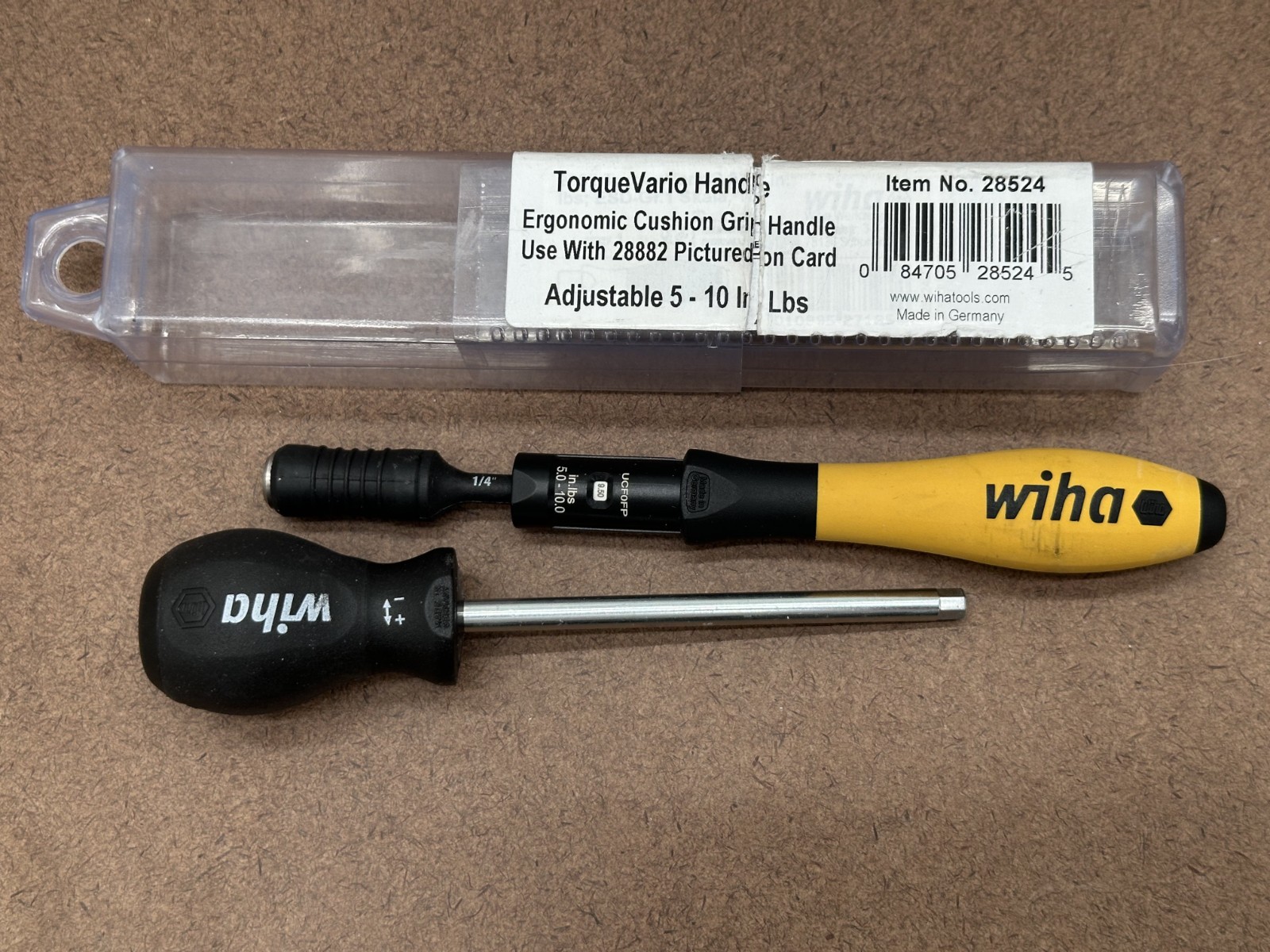 Wiha 28524 ESD SoftFinish TorqueVario-S 5-10 In/lbs