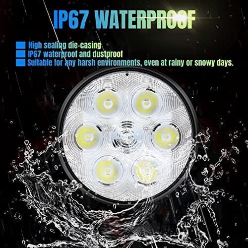LED Tractor Lights Par36 Sealed Beam LED Work Light, IP67 Waterproof for 1