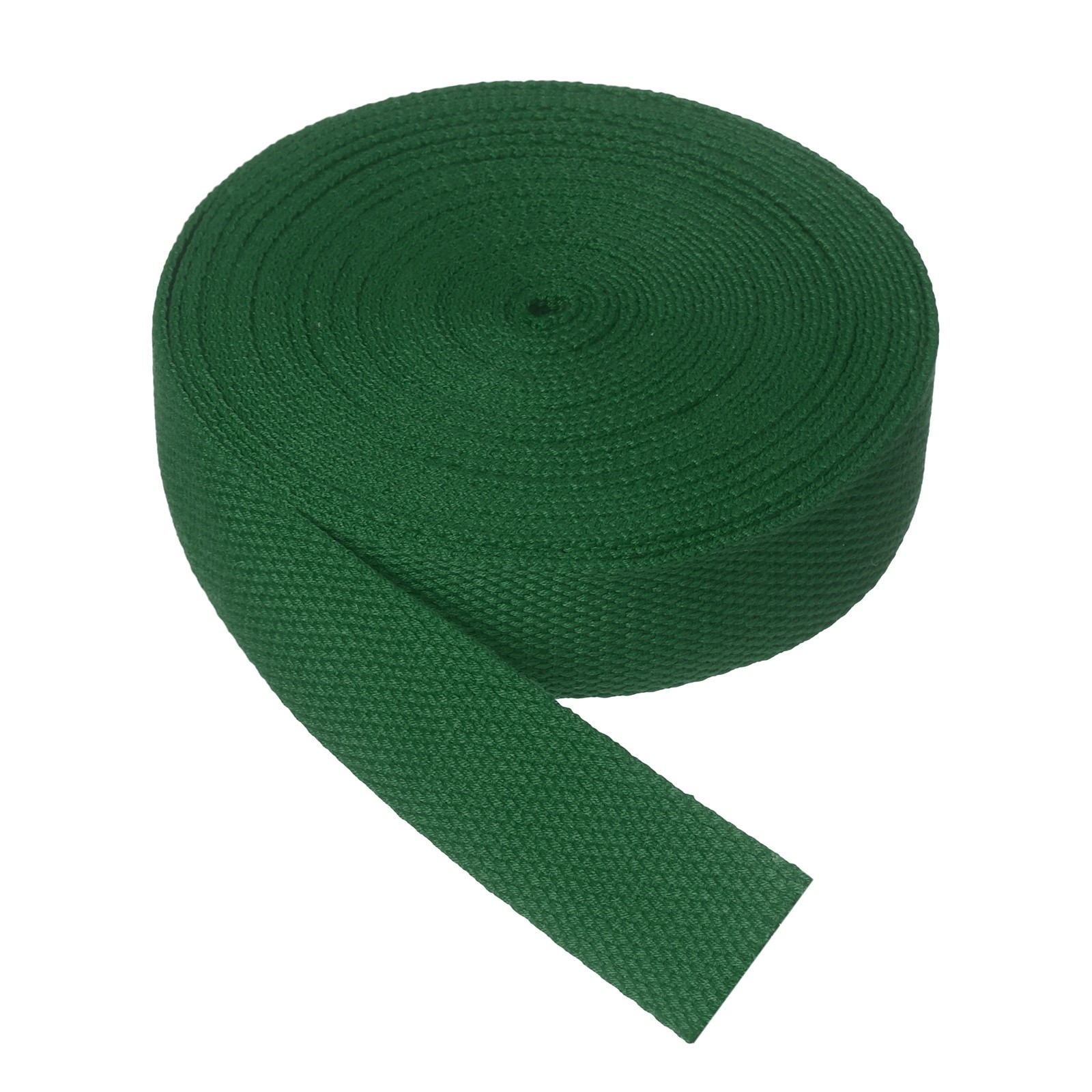 Cotton Twill Tape, 1" 5 Yards Cotton Ribbon Bias Binding Tape Dark Green