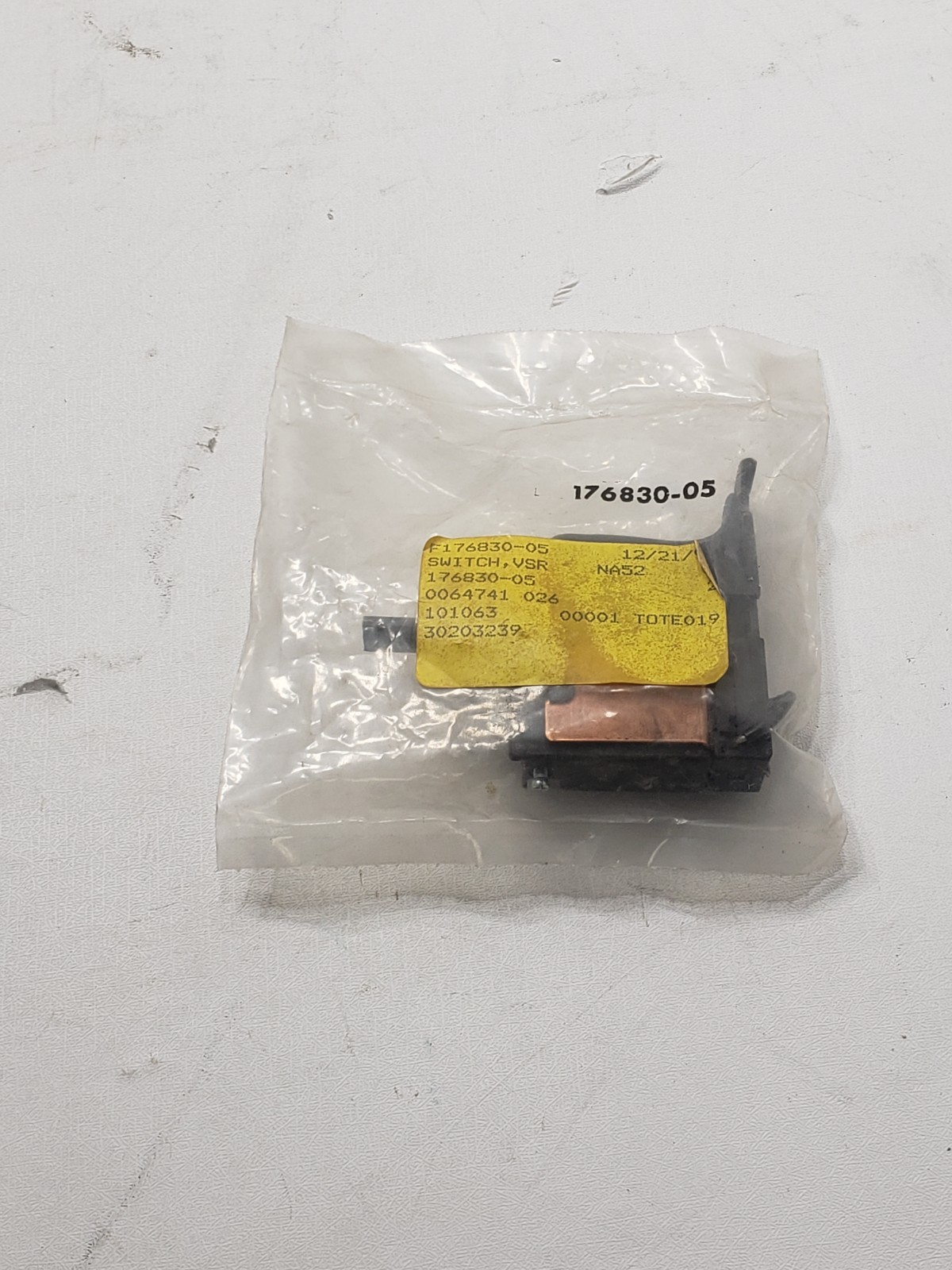 NOS 176830-05 VSR Switch Genuine OEM New Sealed Electrical Switch New Old Stock