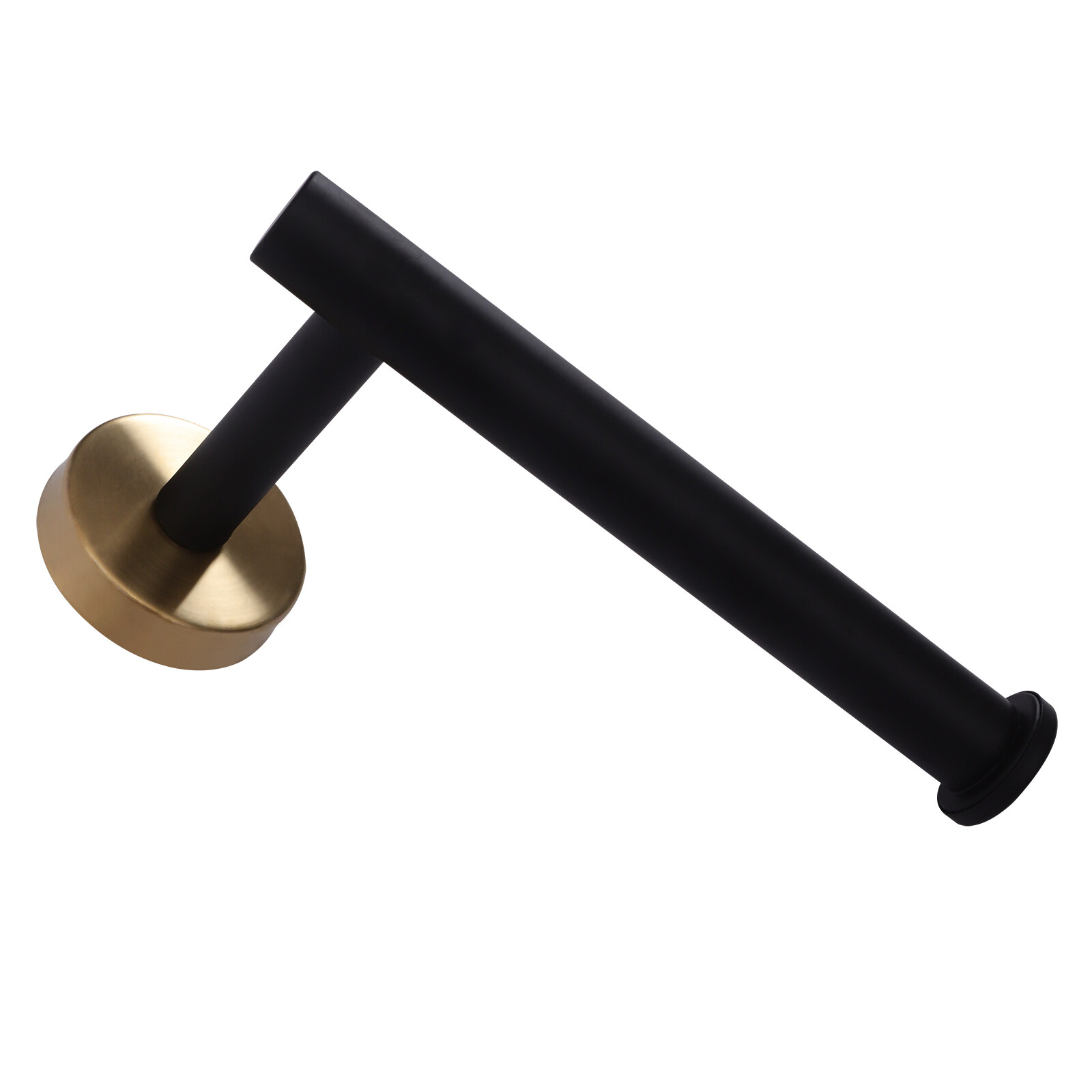 5 Piece Bathroom Bath Hardware Accessories Set Towel Bar Kit Matte Black & Gold