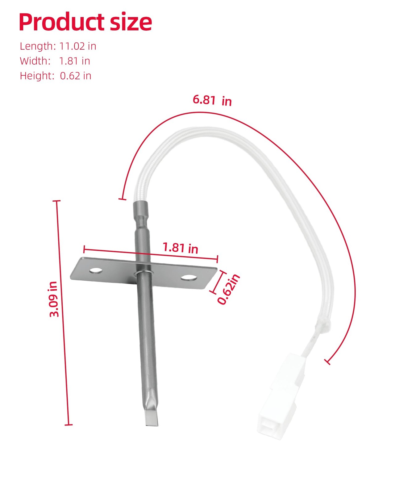 JGB860SEJ1SS JGB860SEJ6SS Range Oven Temperature Sensor Probe Fit for GE JGBS...