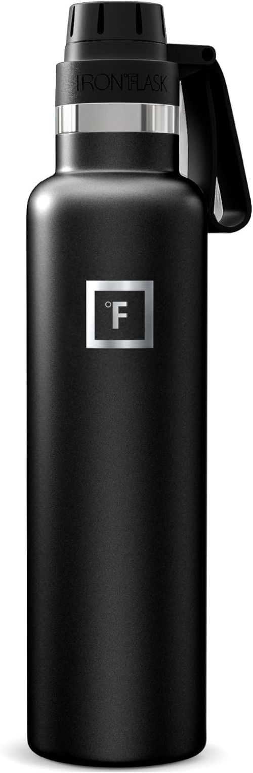 Rust Resistant Stainless Steel Water Bottle - Black 24 oz