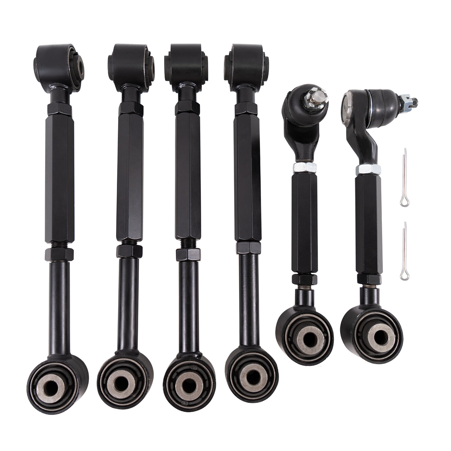 6pcs Rear Upper + Lower Control Toe Camber Arms for 2003-2007 Honda Accord 