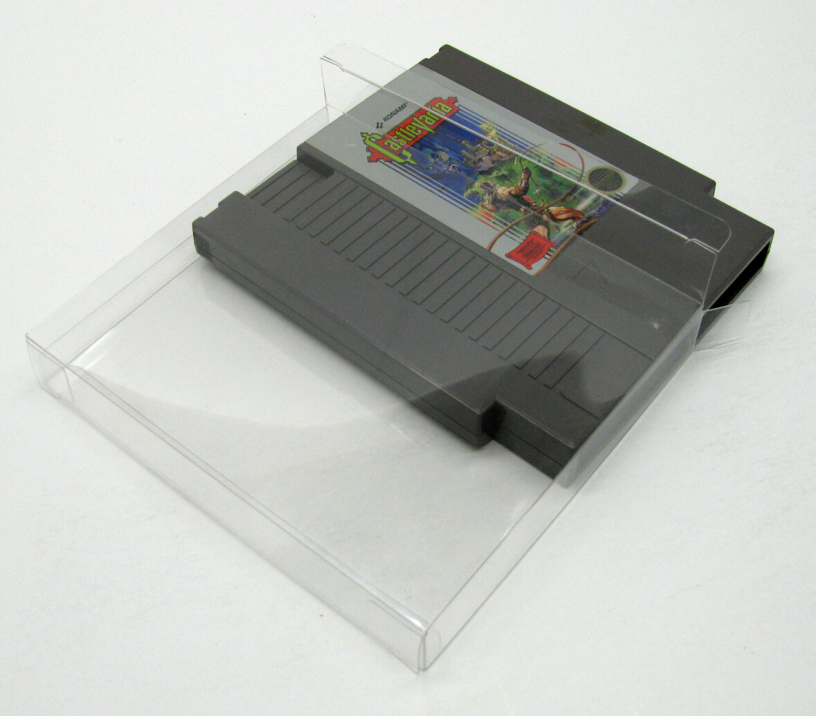 5x NINTENDO NES GAME CARTRIDGE - CLEAR PROTECTIVE BOX PROTECTOR SLEEVE CASE